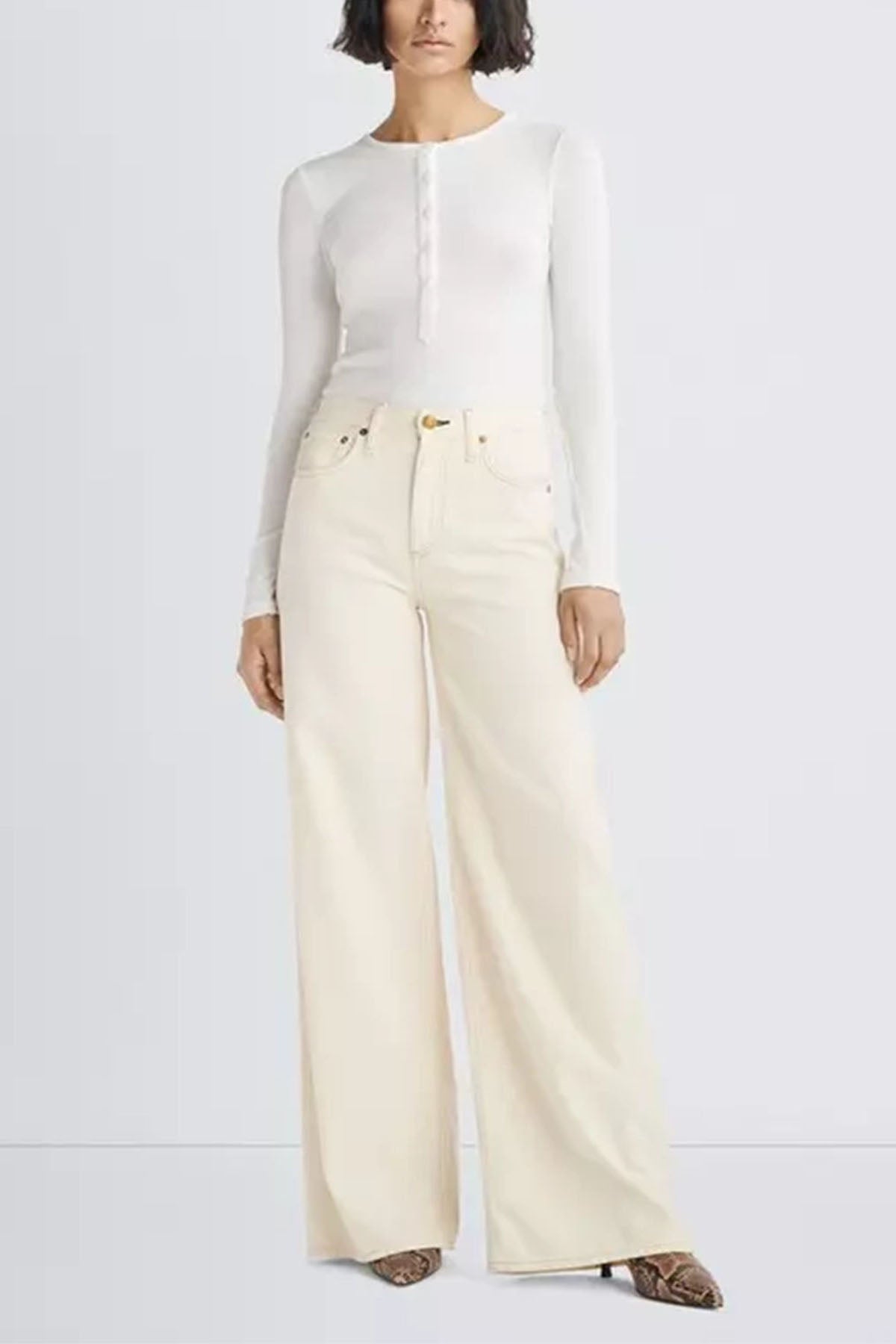 Rag & Bone Featherweight Sofie Wide Leg Jeans
