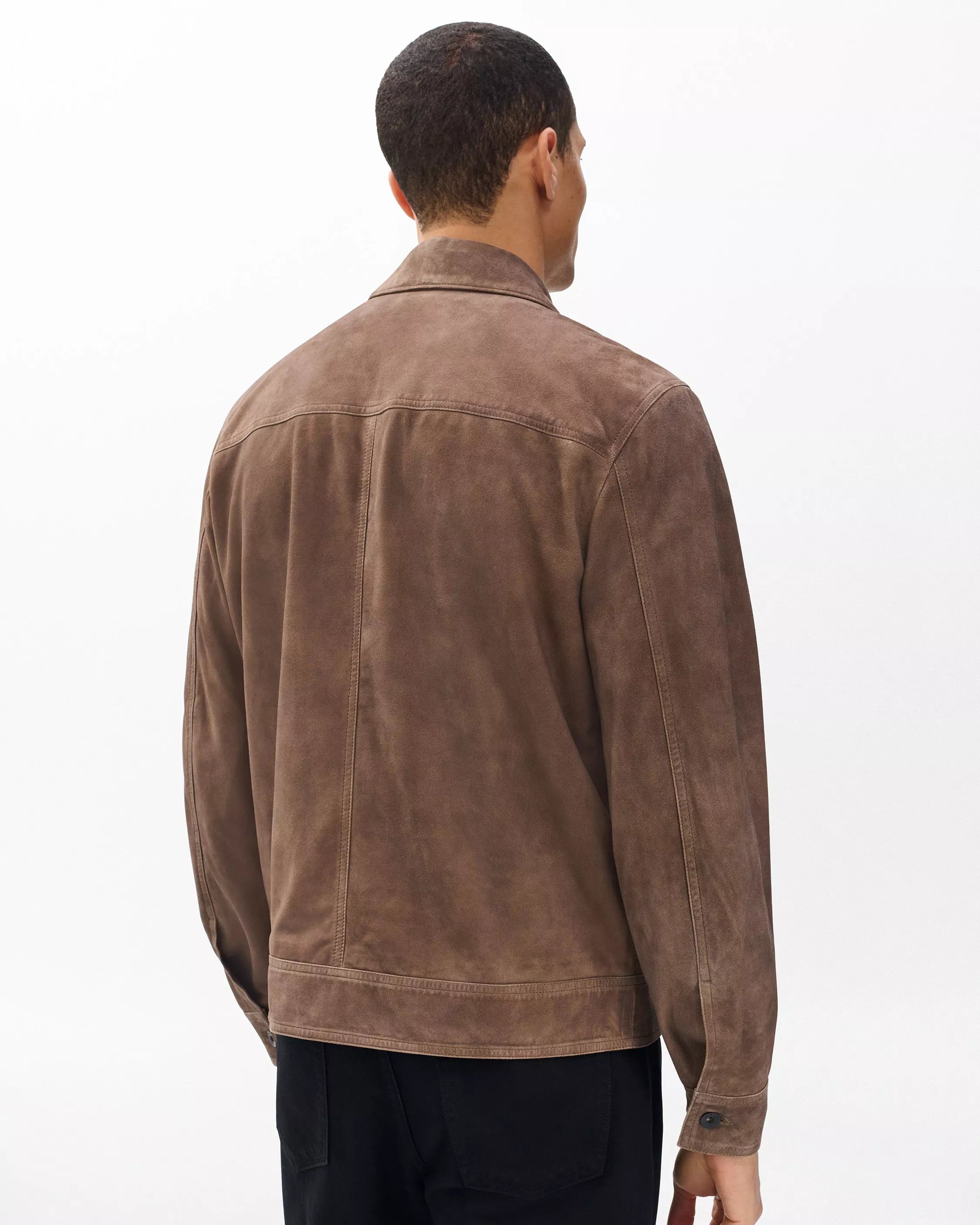 Chaqueta de camionero de ante rb para hombre de Rag & Bone