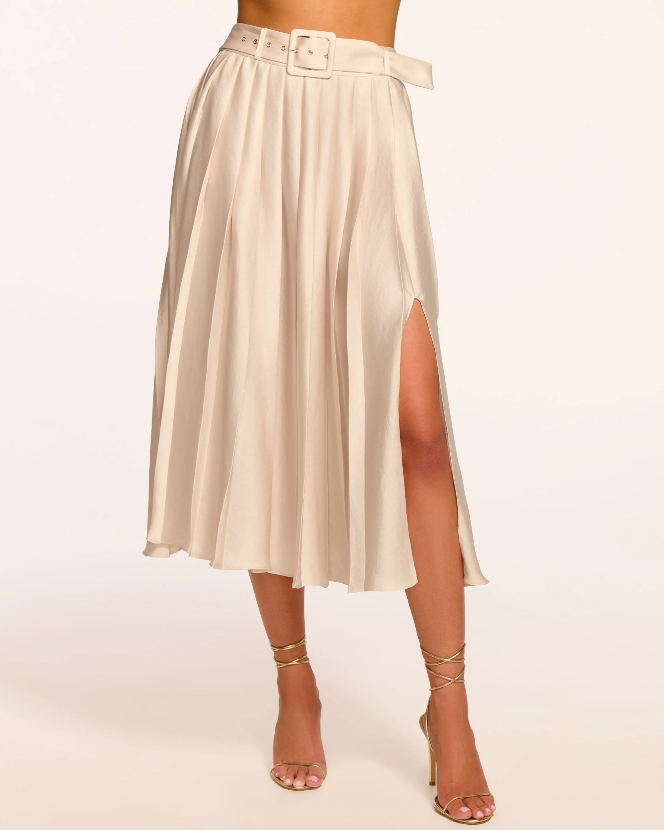 Ramy Brook Abigayle Pleated Midi Skirt