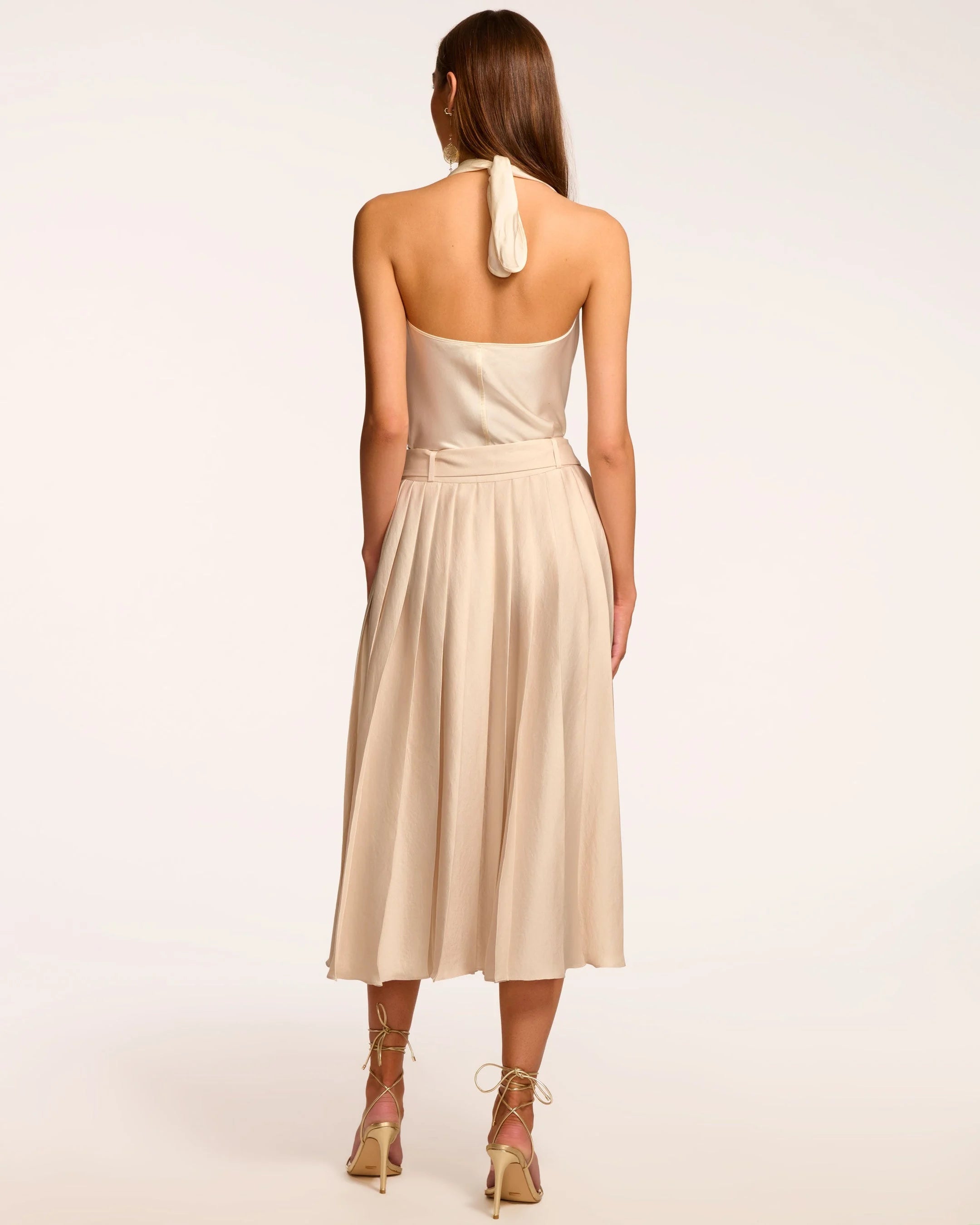 Ramy Brook Abigayle Pleated Midi Skirt