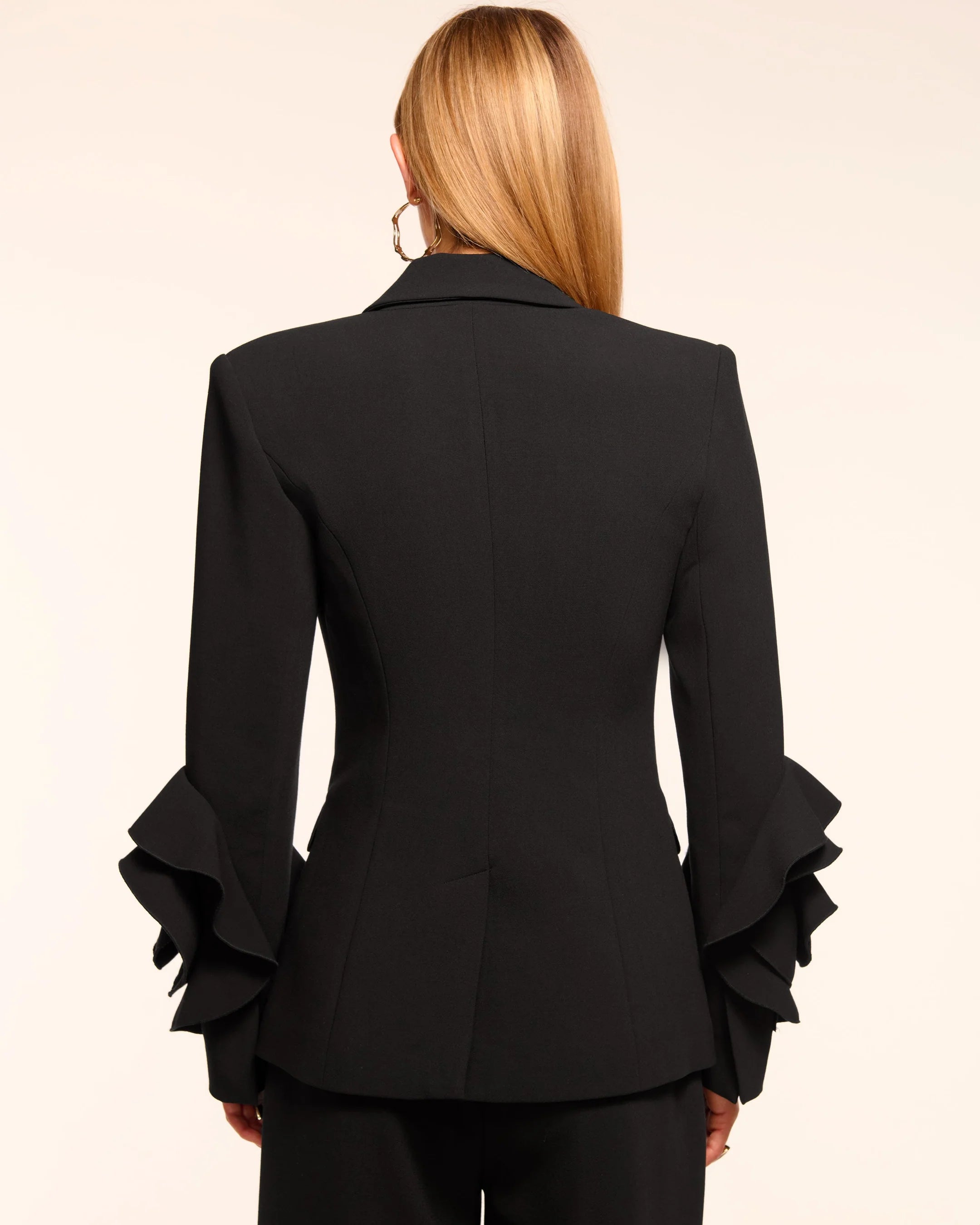 Ramy Brook Leah Tailored Ruffle Blazer