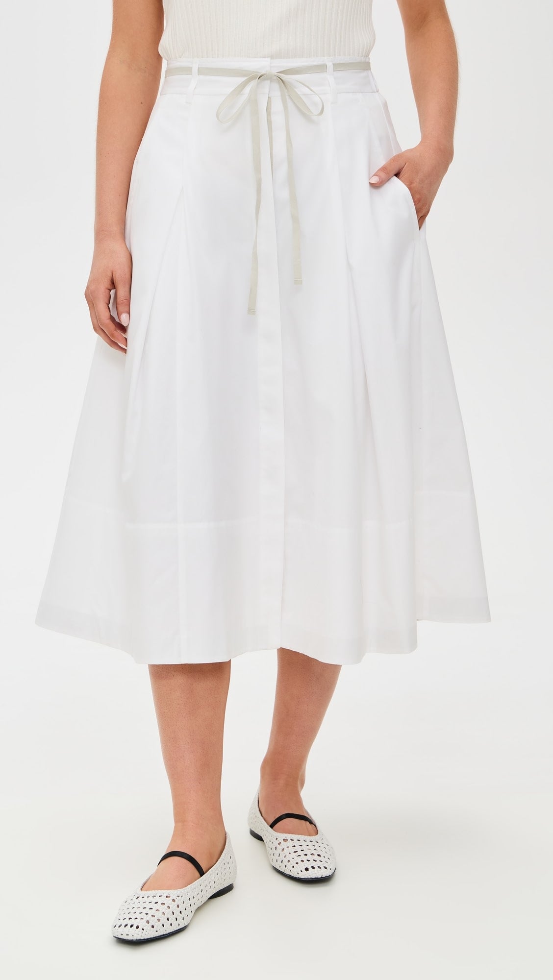 Vince Full Skirt W/ Canvas Tape
