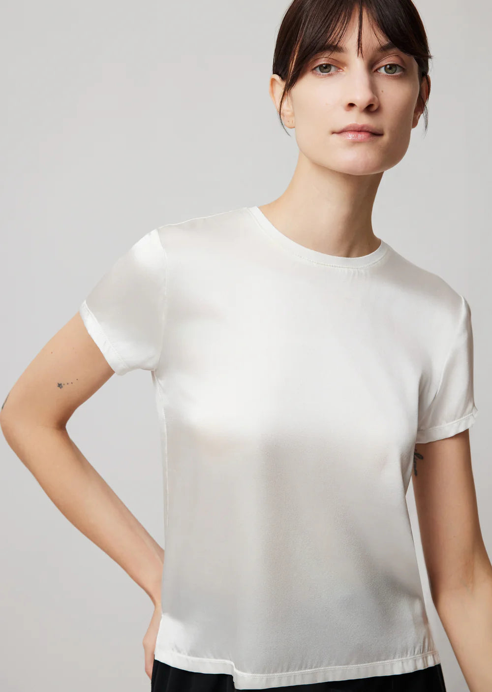 ATM Silk Blend Crewneck Tee