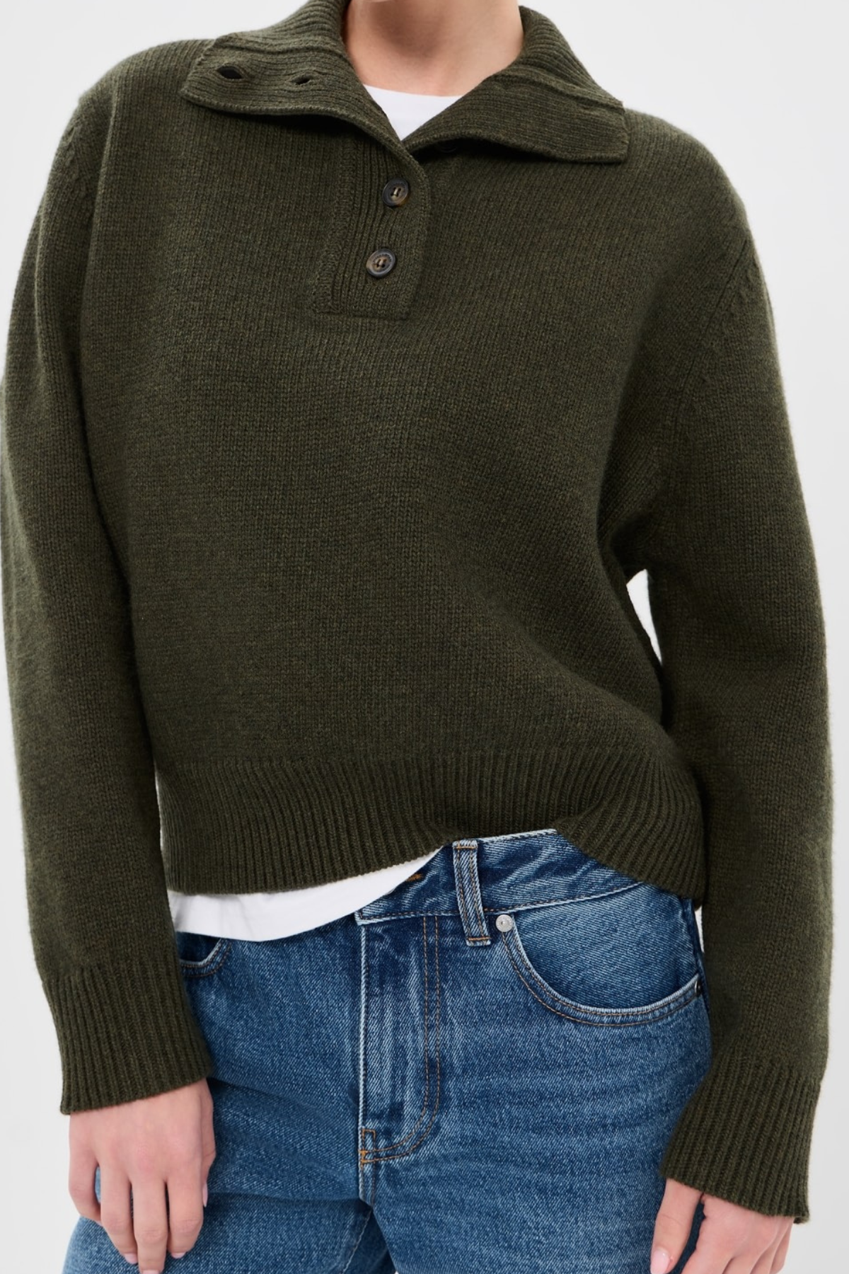 Nili Lotan Renata Sweater - Dark Pine Melange