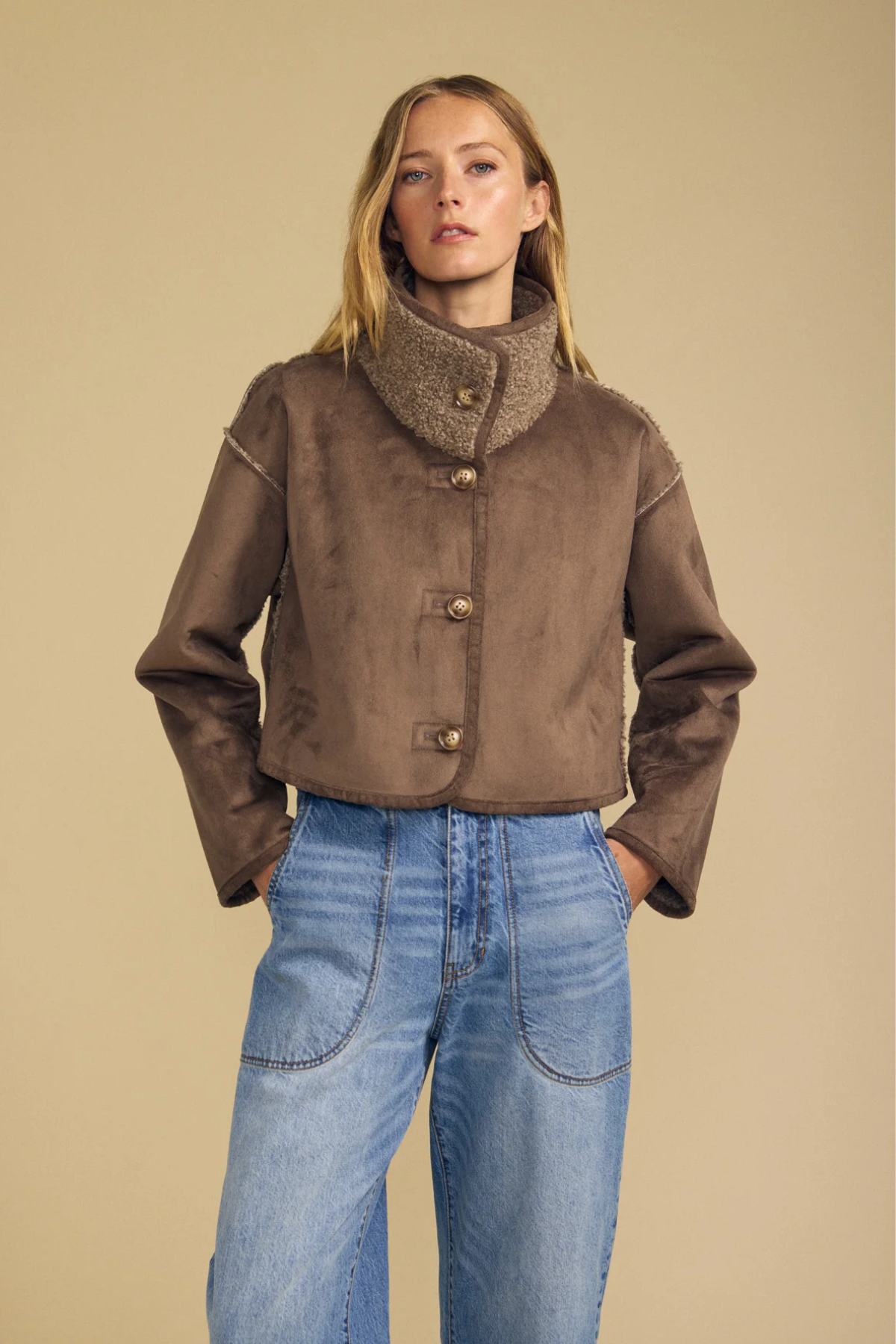 Velvet Esme Jacket - Faded Coco