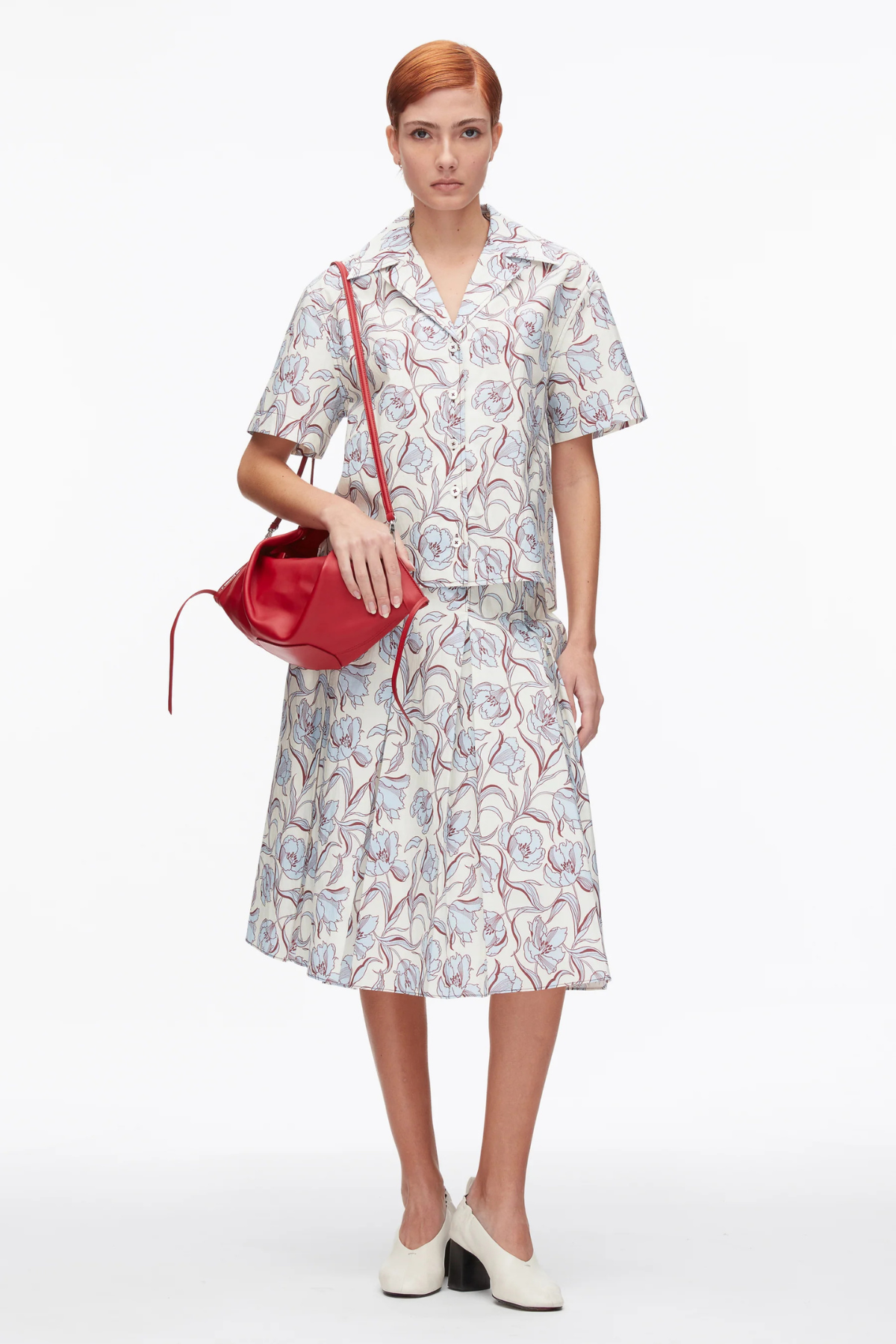 3.1 Phillip Lim Floral Printed Camp Shirt