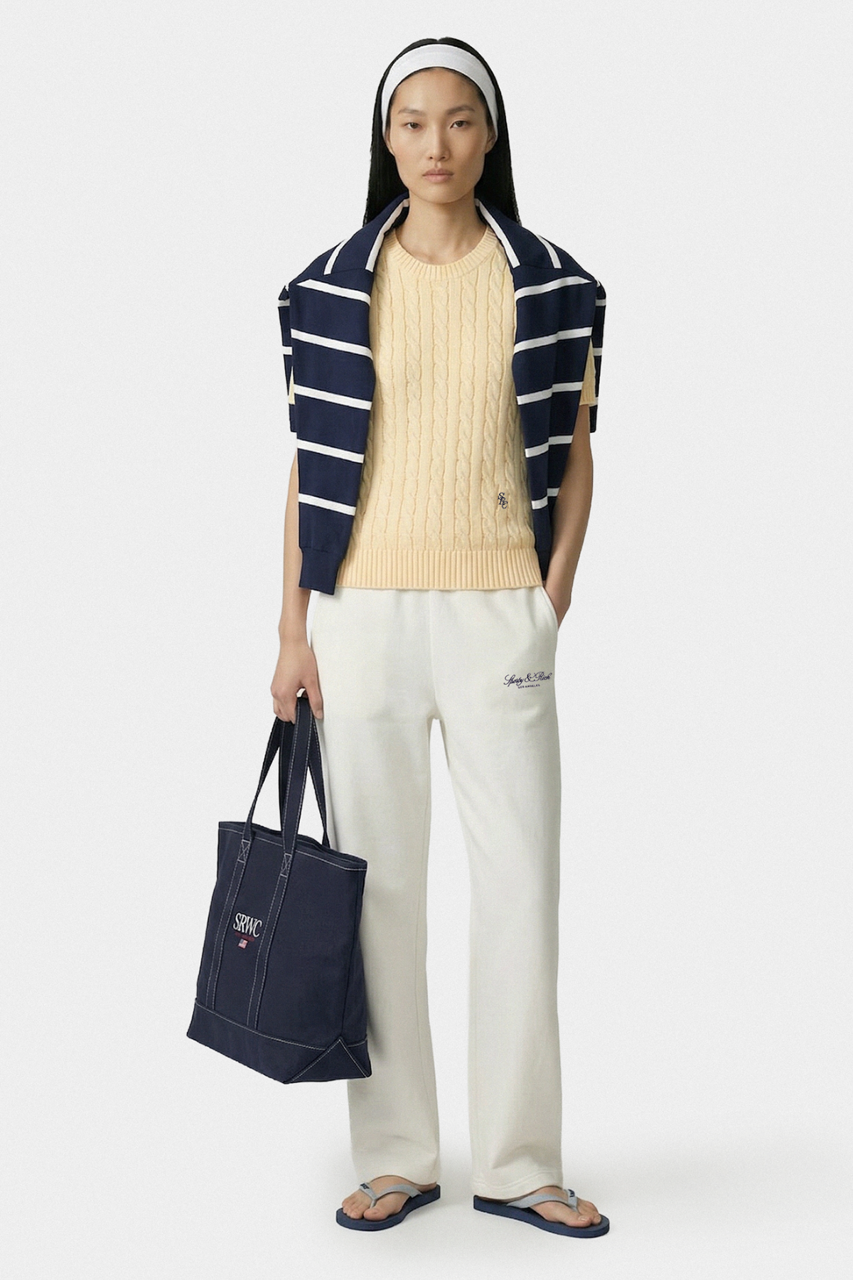 Sporty & Rich Vendome LA Embroidered Sweatpant