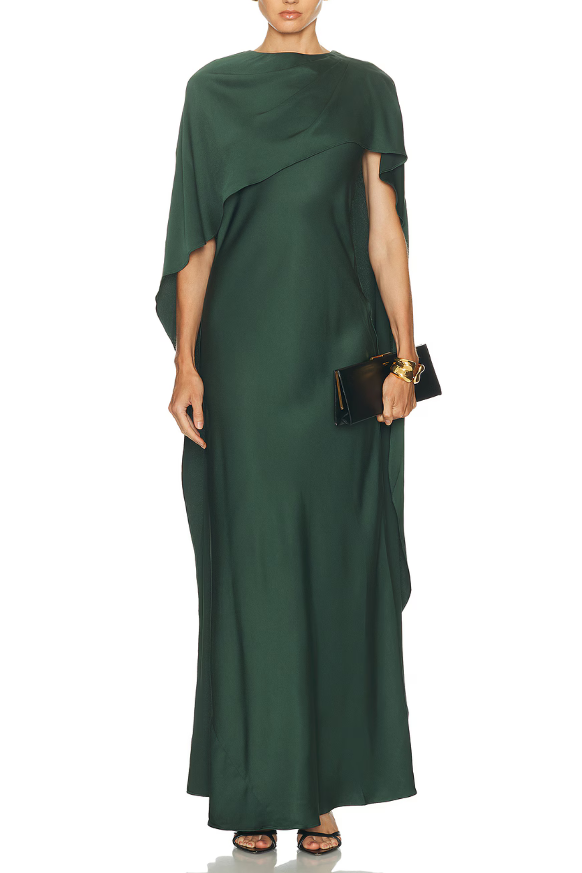 Simkhai Izel Satin Cape Gown