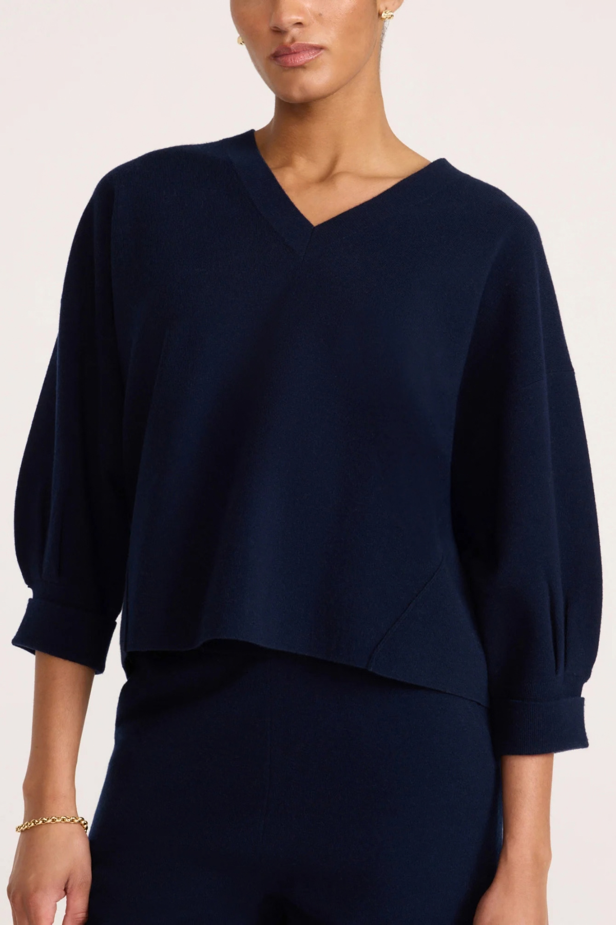 Brochu Walker Nessa Vee Sweater - Navy