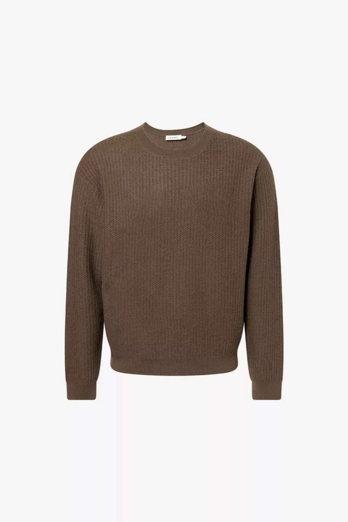 Frame Men's Textured Crewneck Sweater - Soft Taupe