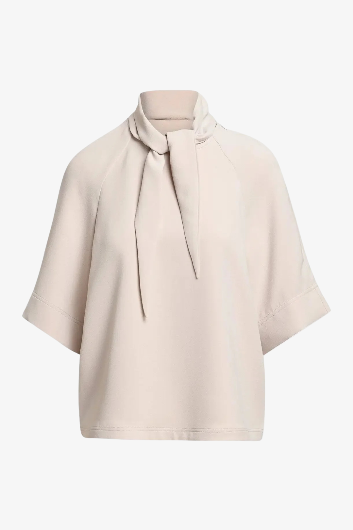 Essentiel Antwerp Kassie Neck Tie T-Shirt - Mushroom Mood
