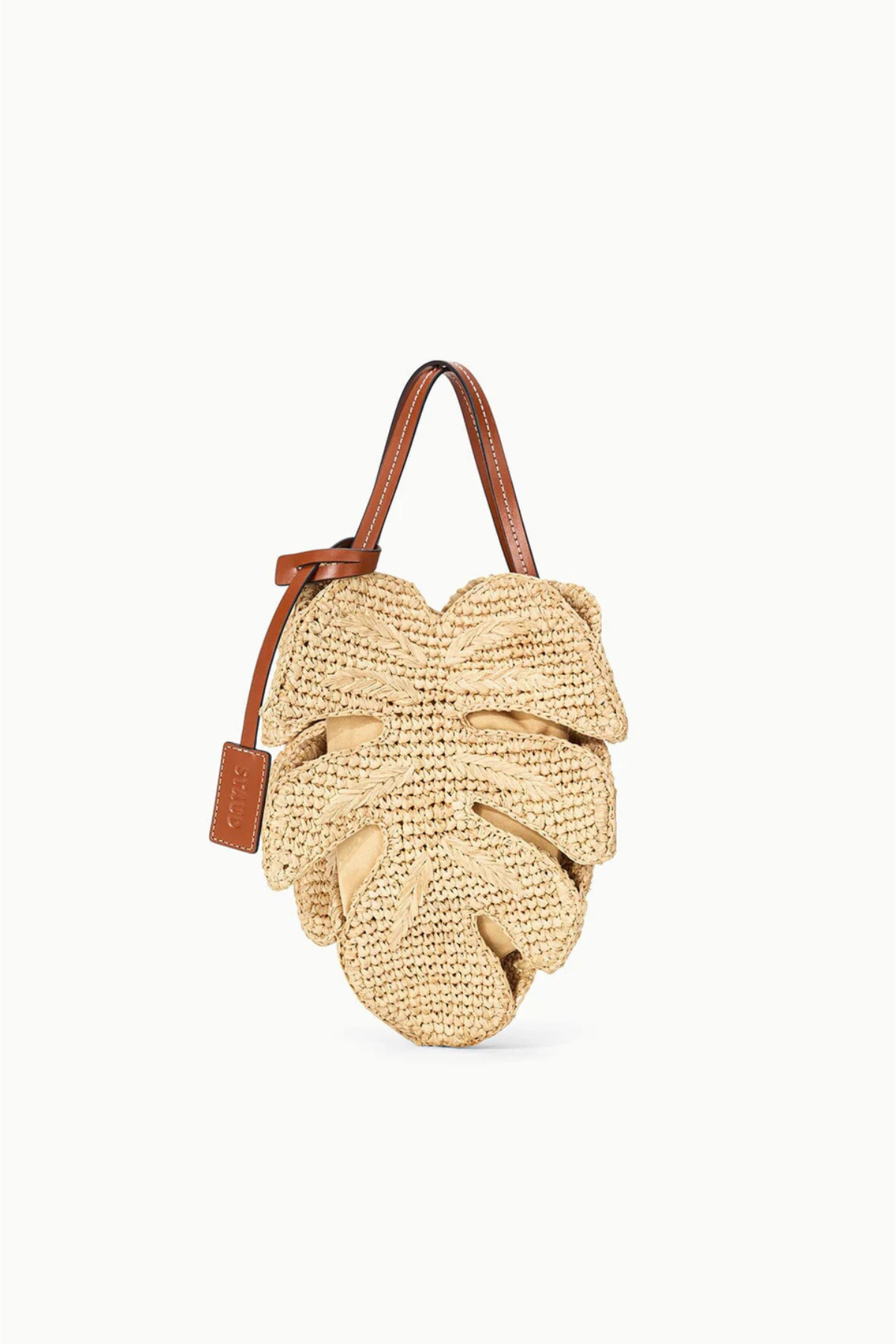 Staud Palm Raffia Bag - Natural/ Tan