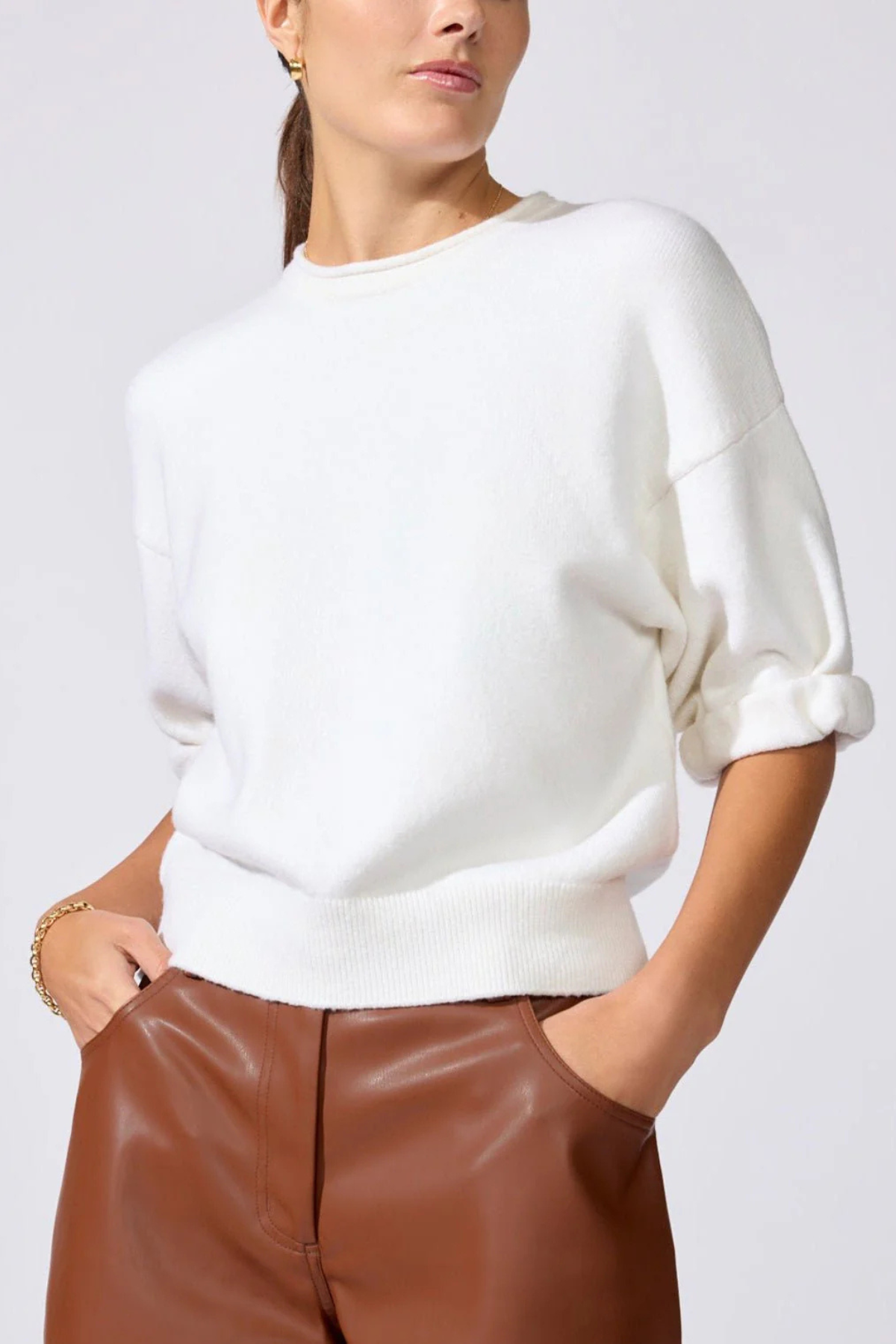 Brochu Walker The Olive Sweatshirt - Salt White