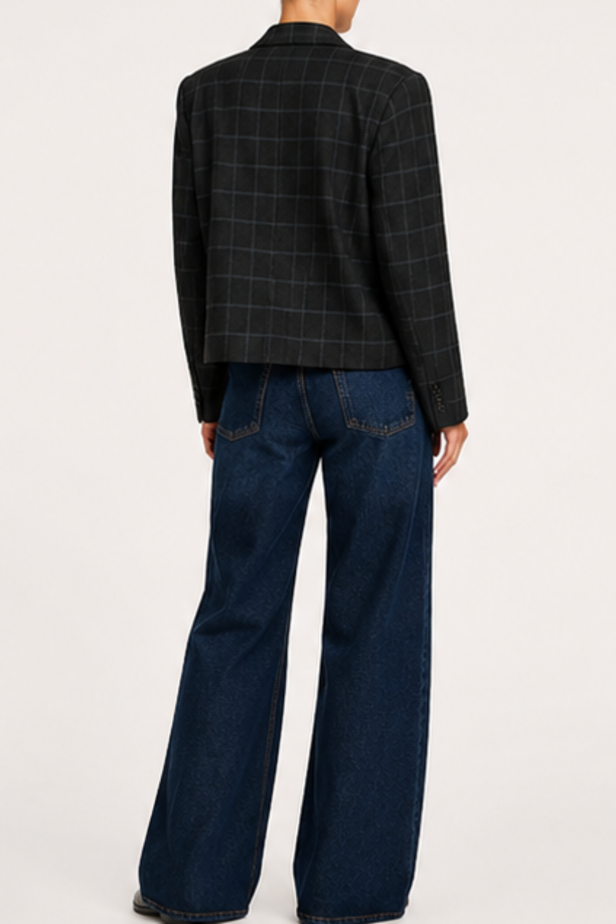 Essentiel Antwerp Kiana Cropped Blazer - Charcoal Chic