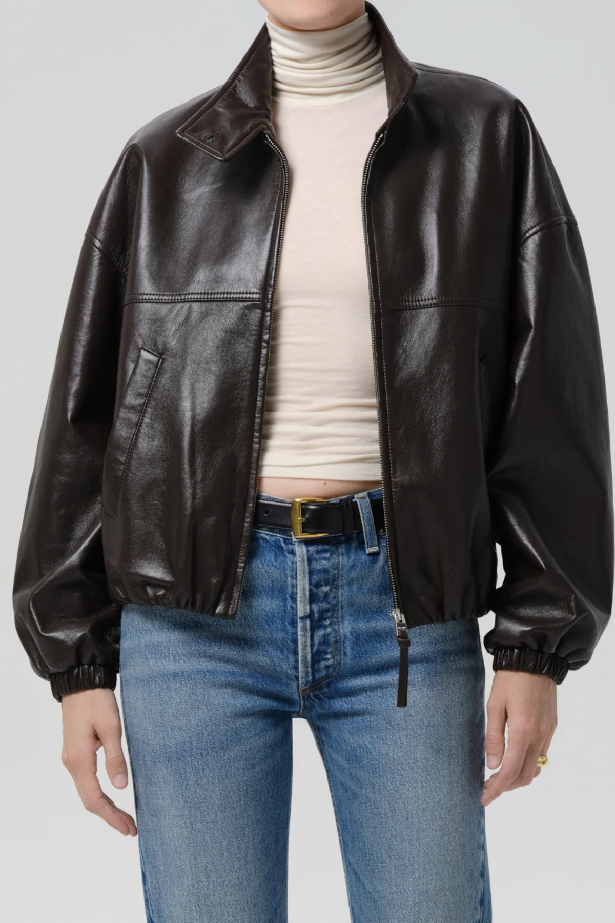 Citizens of Humanity Barracuta Bubble Jacket - Chocolate