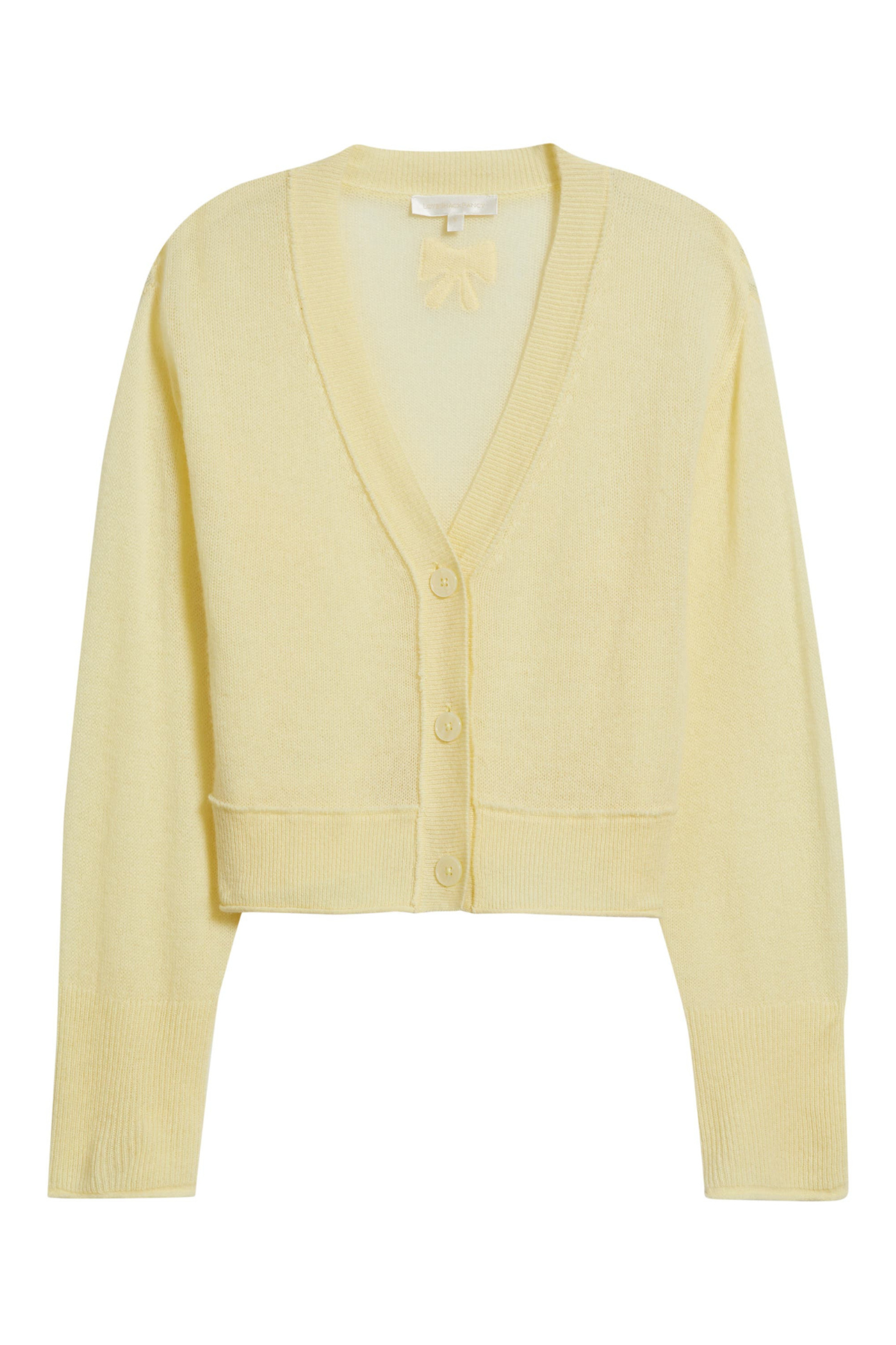LoveShackFancy Lawrence Cardigan - Light Lemon