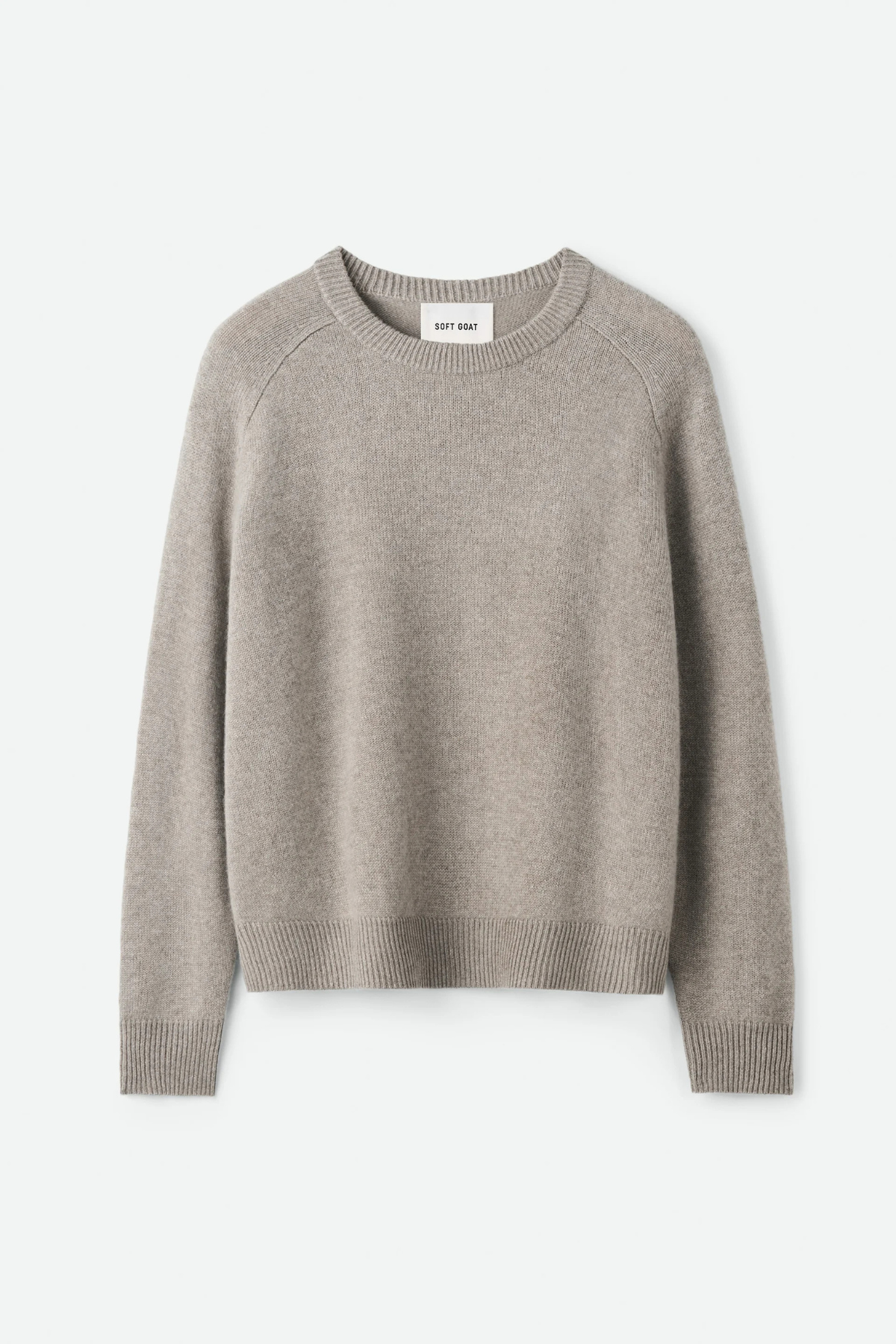 Soft Goat Boyfriend Crewneck - Greige