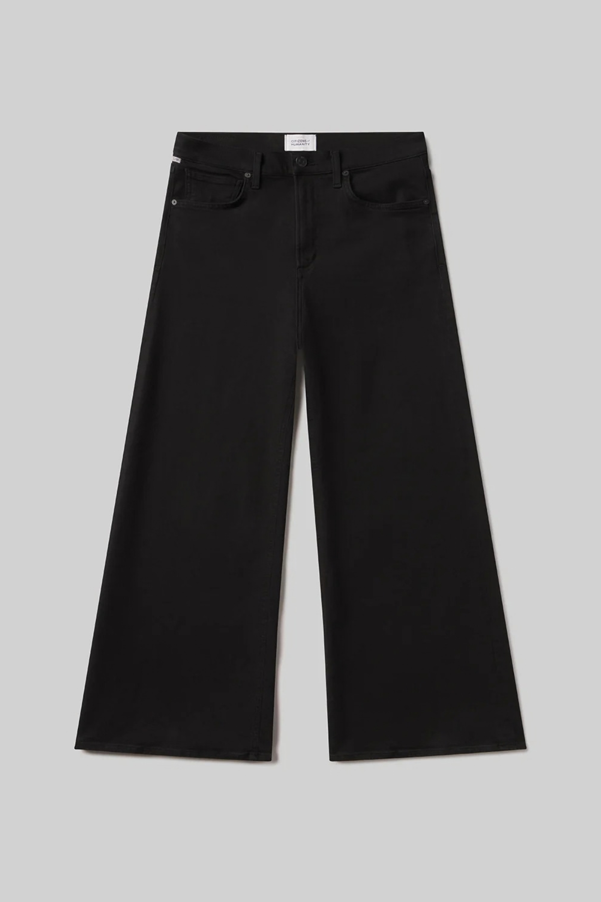 Citizens of Humanity Lyra Long Wide Leg Jeans - Plush Black