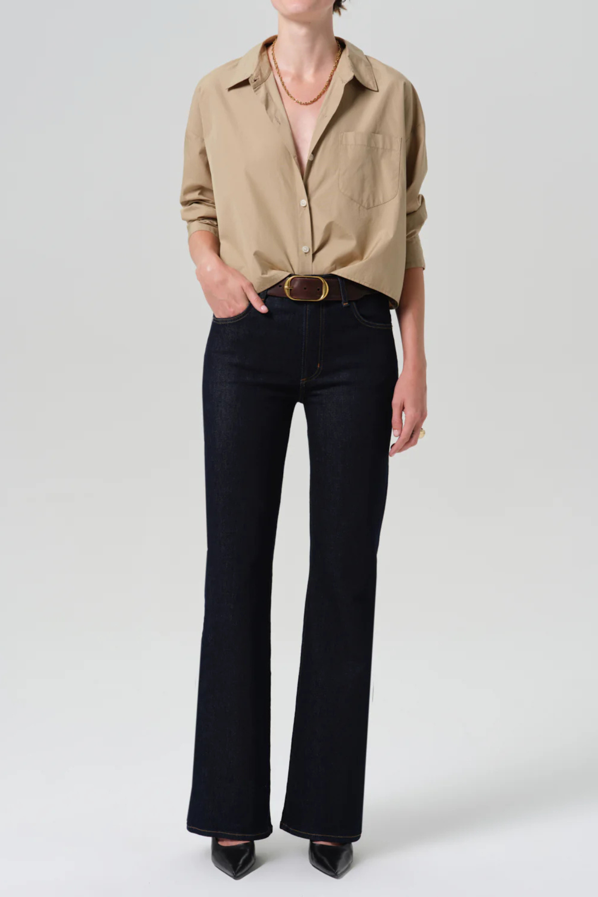 Citizens of Humanity Lilah High Rise Bootcut 32.5" Jeans - Inky Rinse