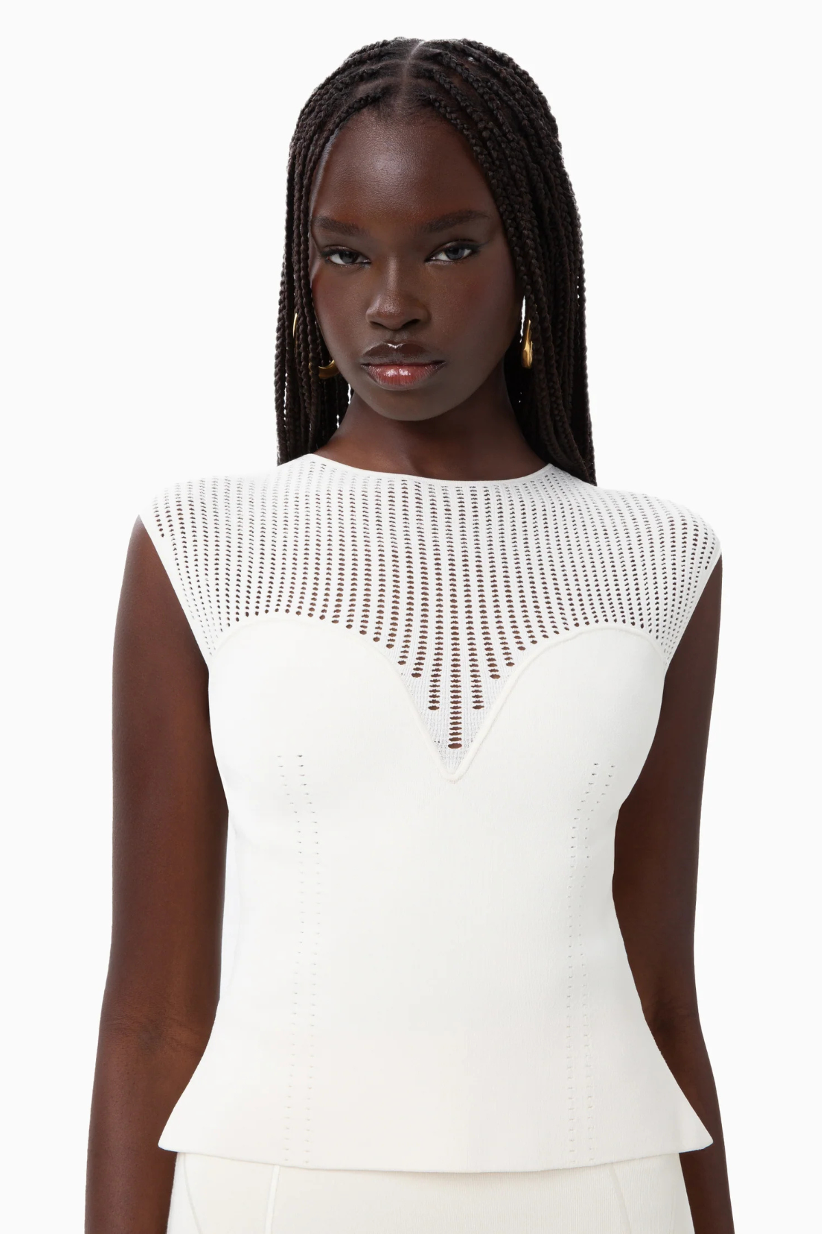 Dodiee MIRA Sweetheart Top - Cream