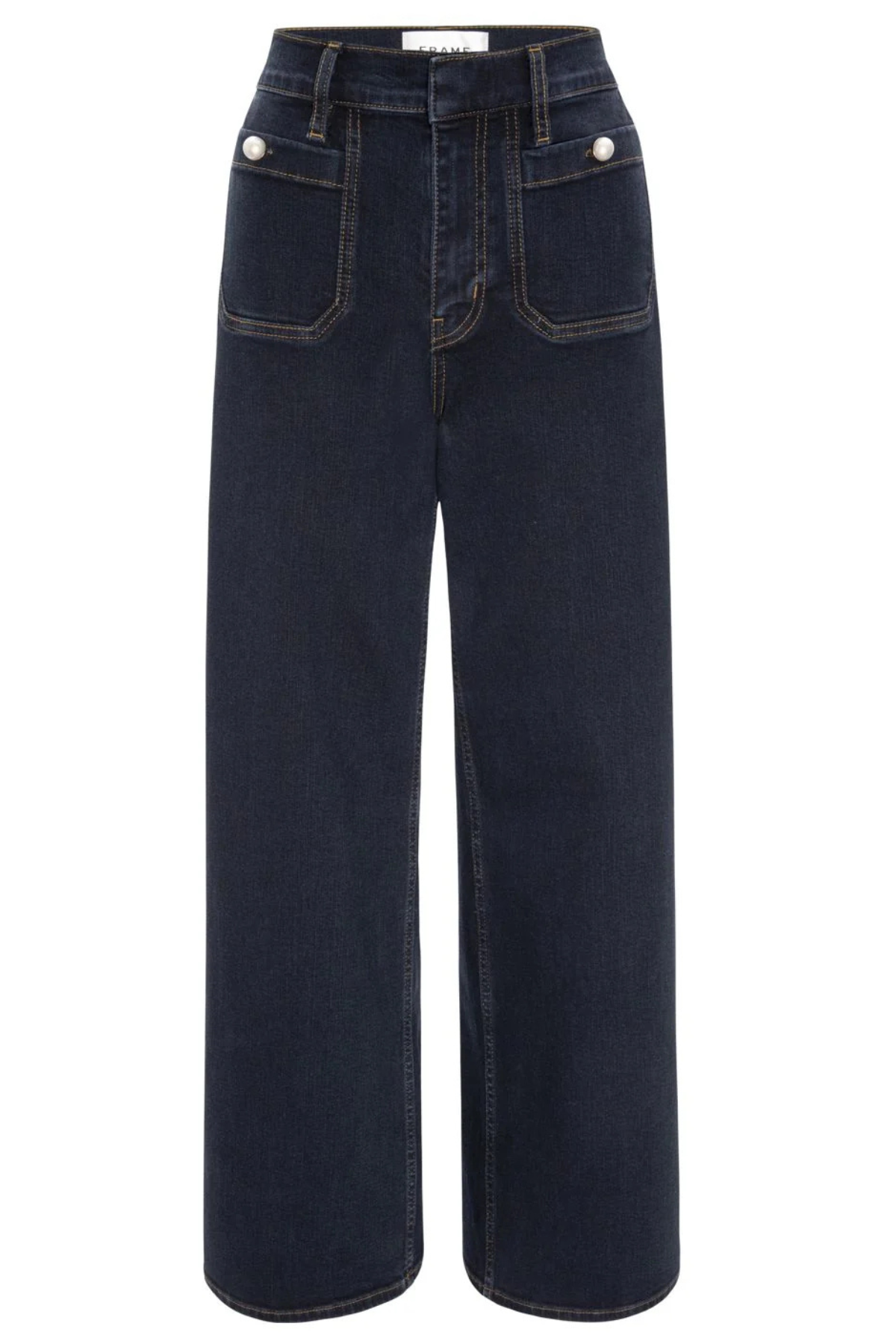 Frame The Pearl Slim Palazzo Modernist Pocket - Rinse