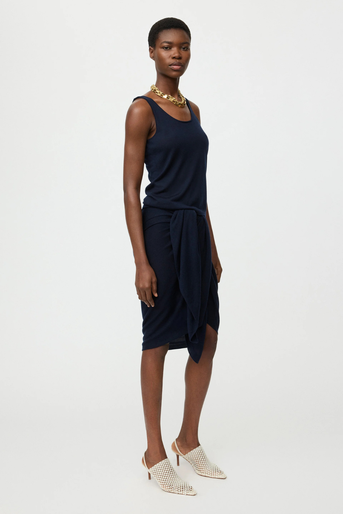 Soft Goat Featherlight Singlet - Navy