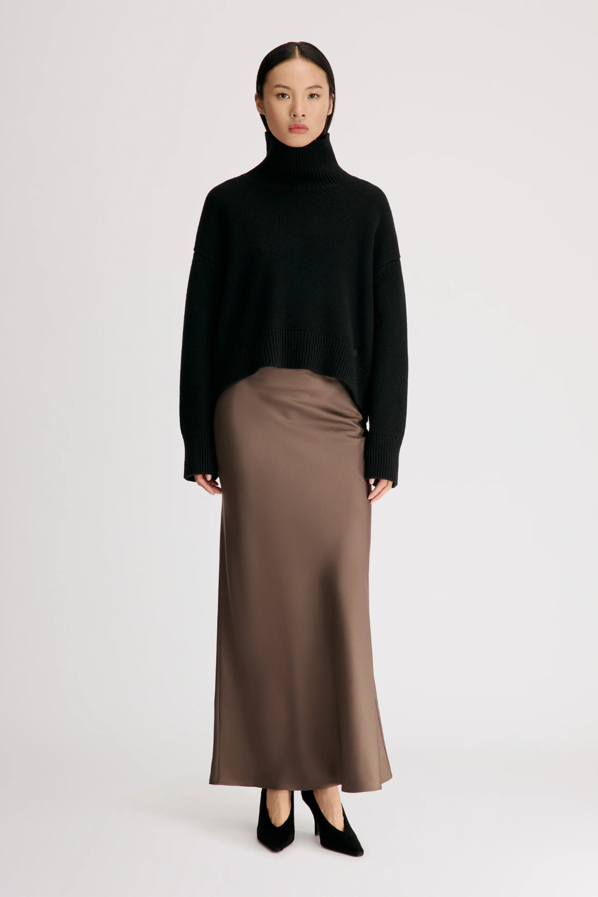 Loulou de Saison Jonah Turtleneck Sweater - Black