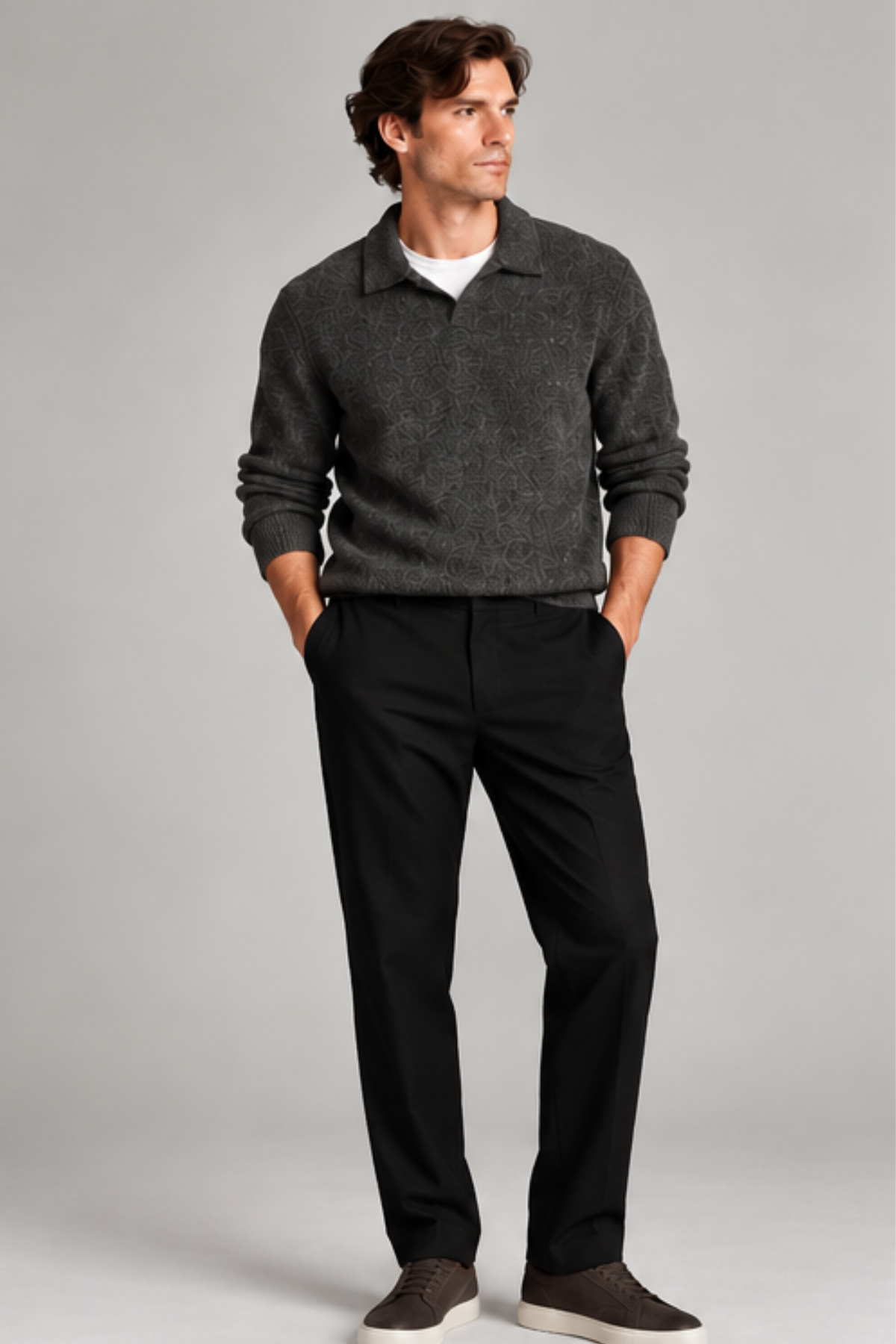 Vince Men's Tailored Knit Owen Pant - Black