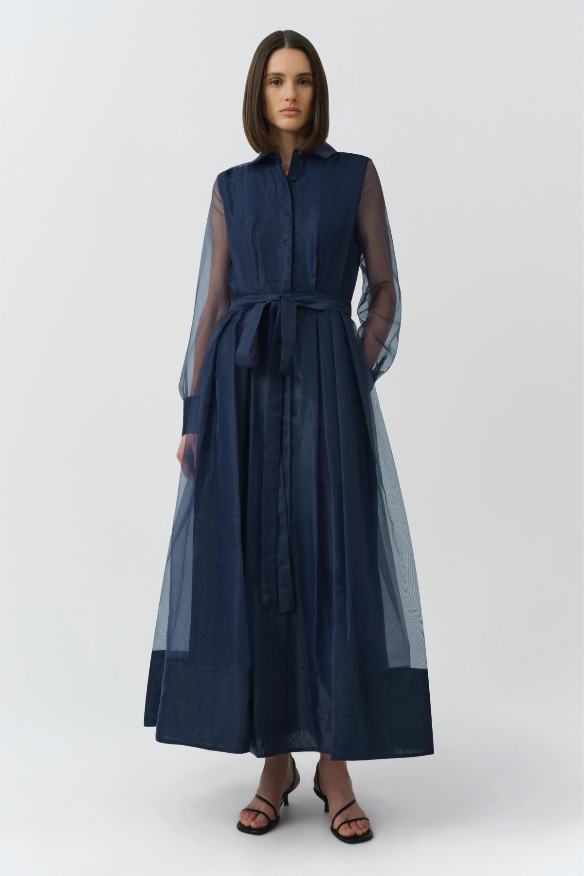 Simkhai Montgomery Midi Dress - Dusty Blue