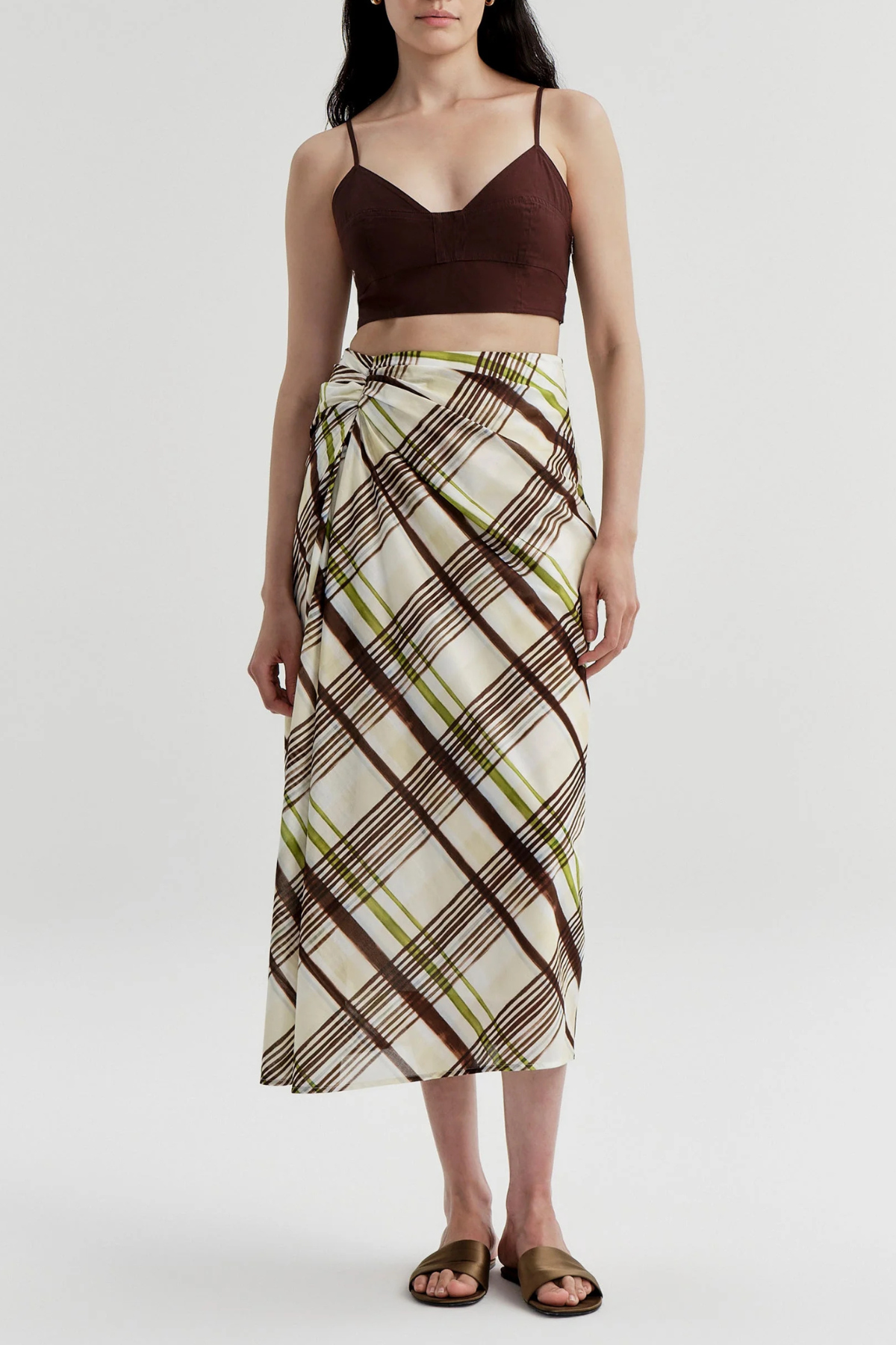 A.L.C. Jean Skirt - Butter/ Ganache