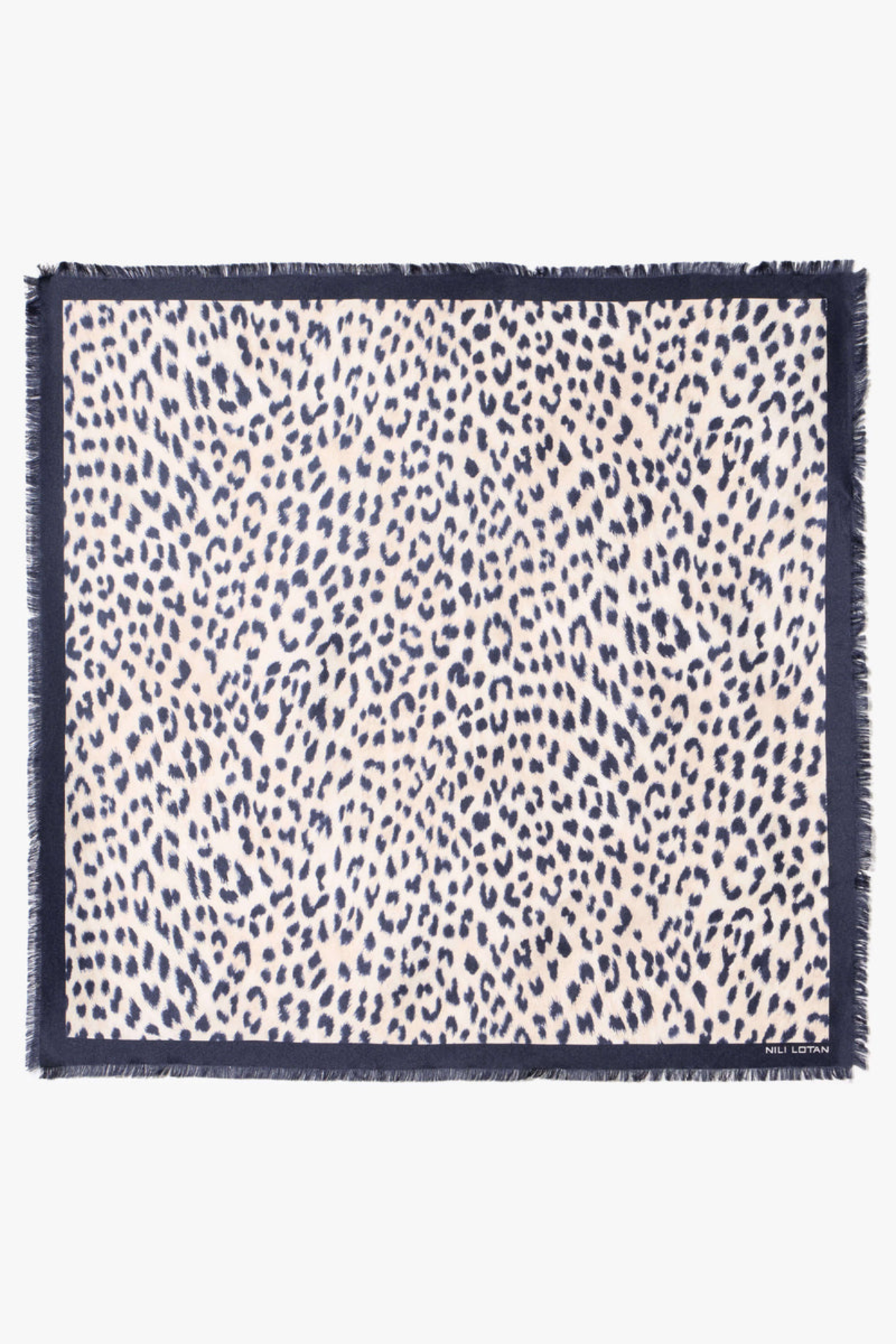 Nili Lotan Savanna Twill Scarf - Cheetah Print