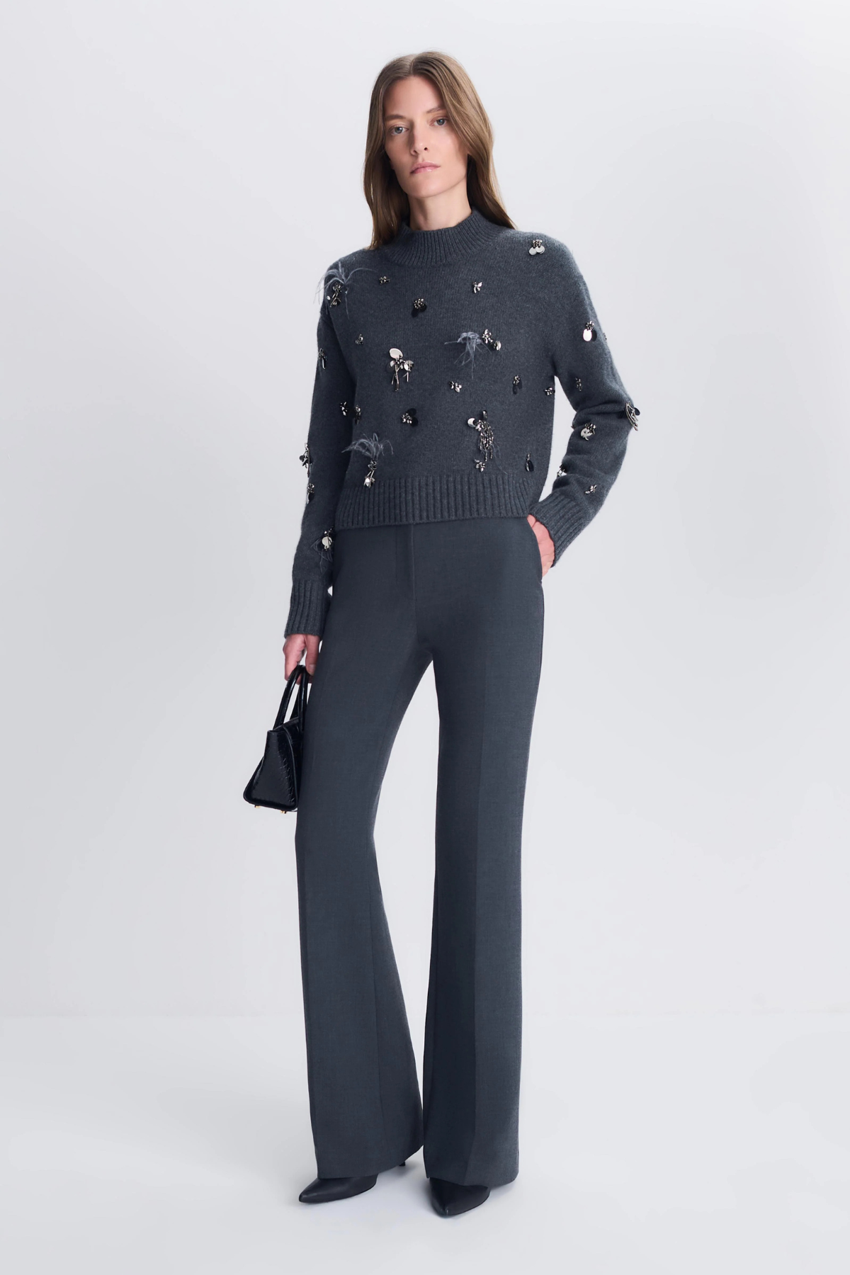 Simkhai Gabriette Sweater - Charcoal
