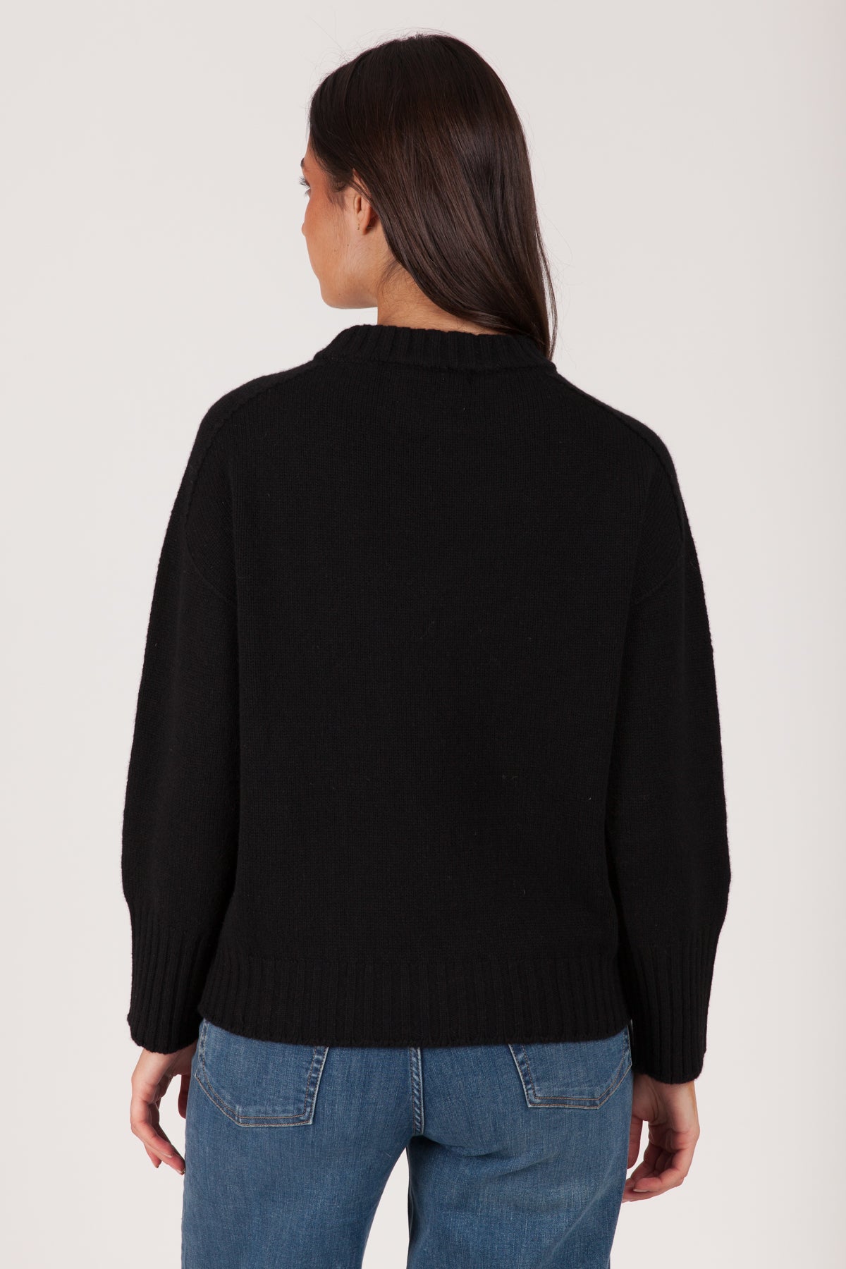 Oh My Goat Cashmere Long Sleeve Crewneck Sweater