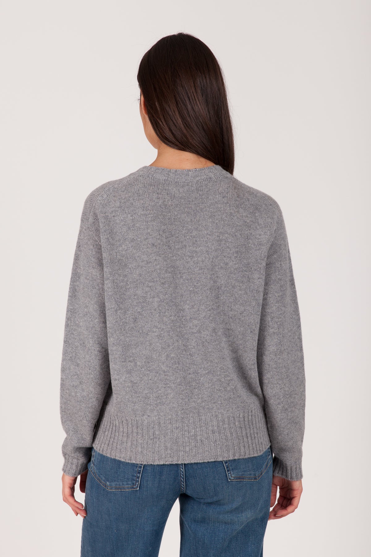 Oh My Goat Cashmere Long Sleeve V-Neck Sweater