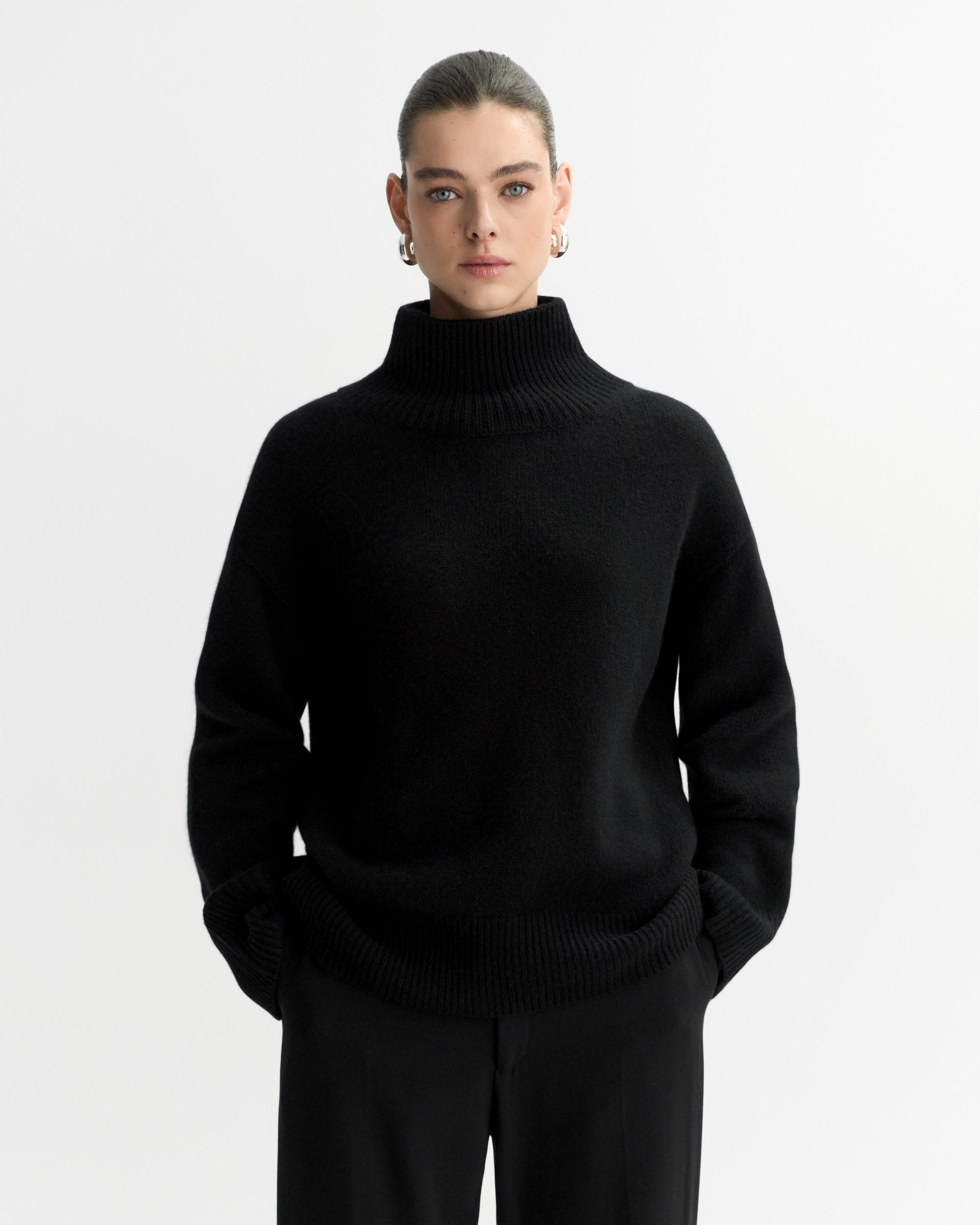 Soft Goat Boyfriend Turtleneck