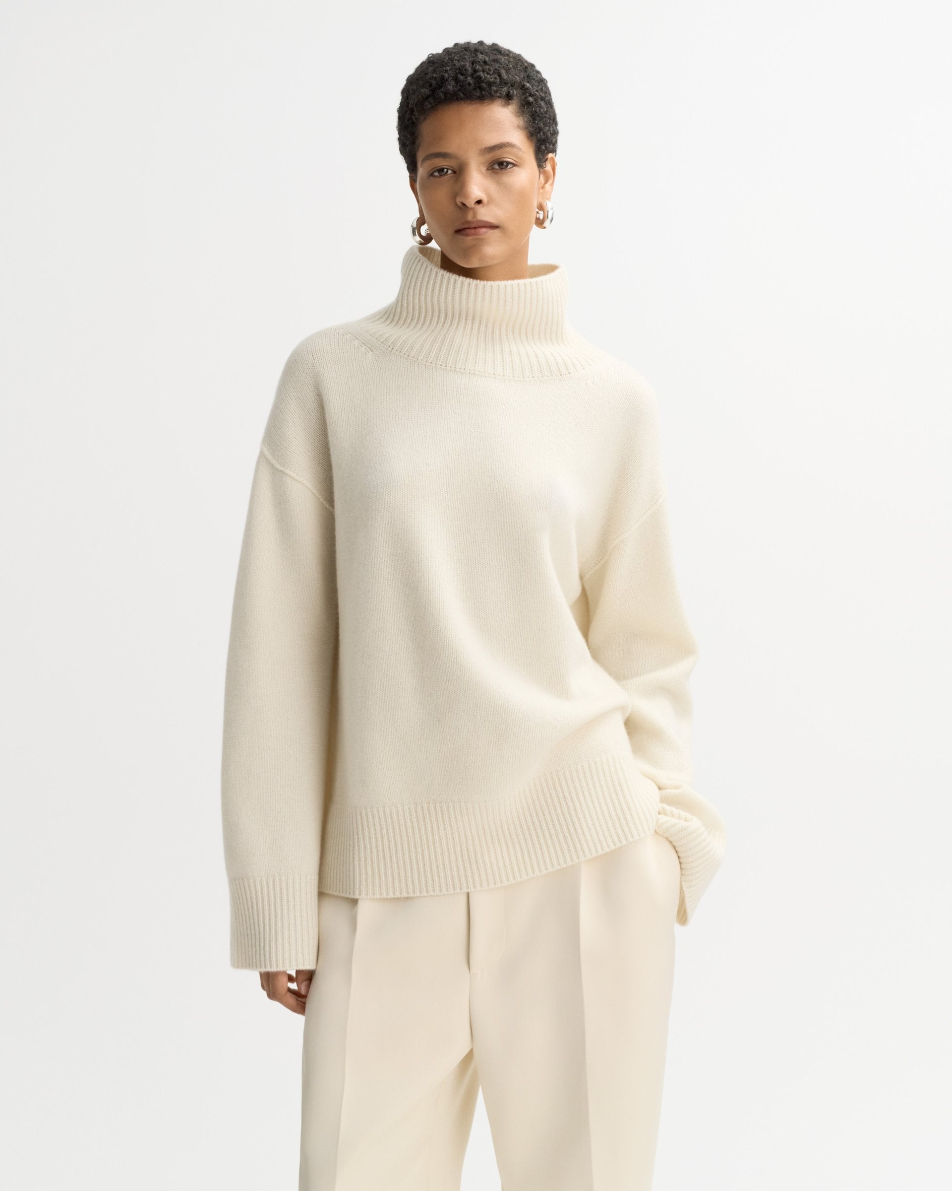 Soft Goat Boyfriend Turtleneck