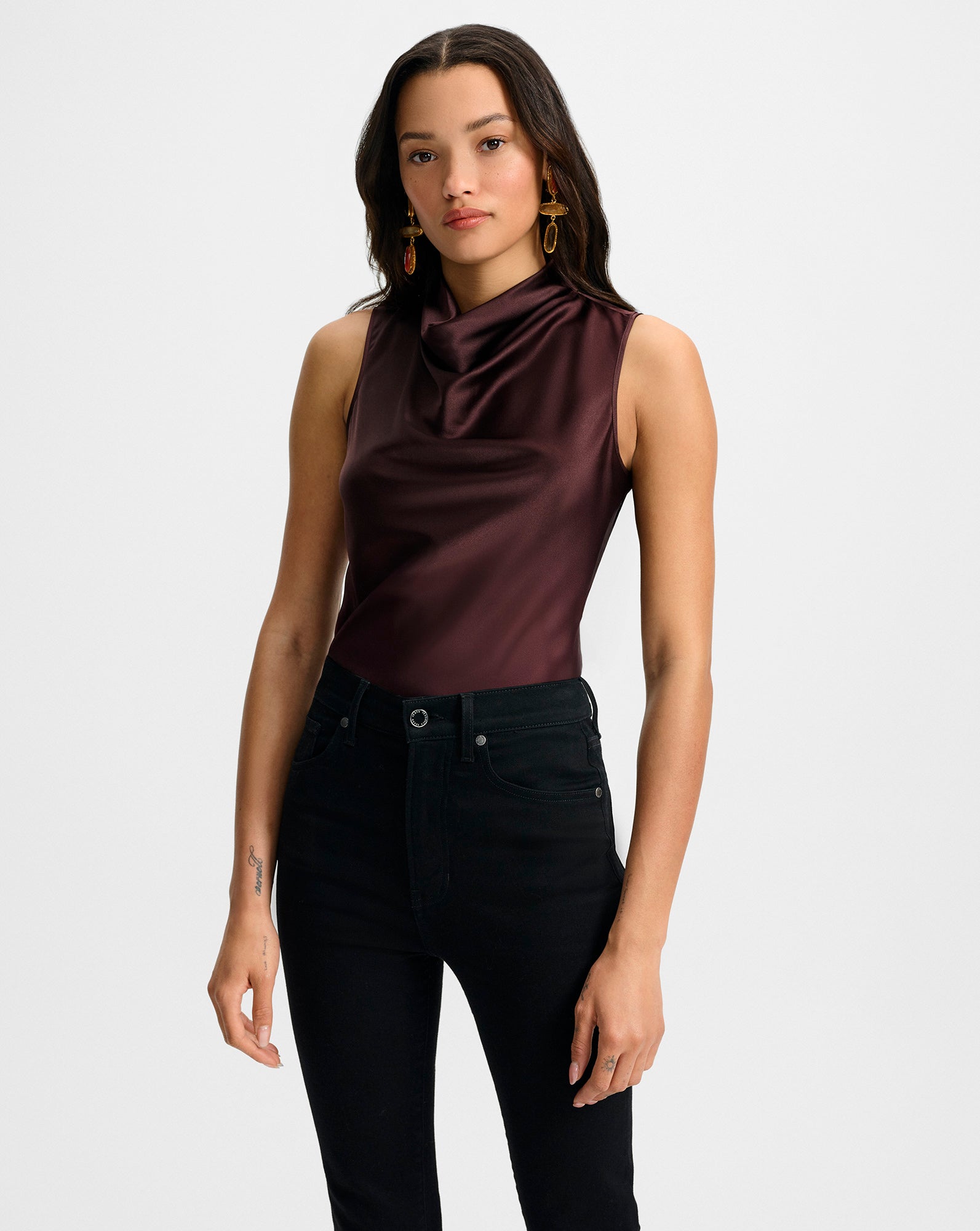 Veronica Beard Tam Silk Sleeveless Top