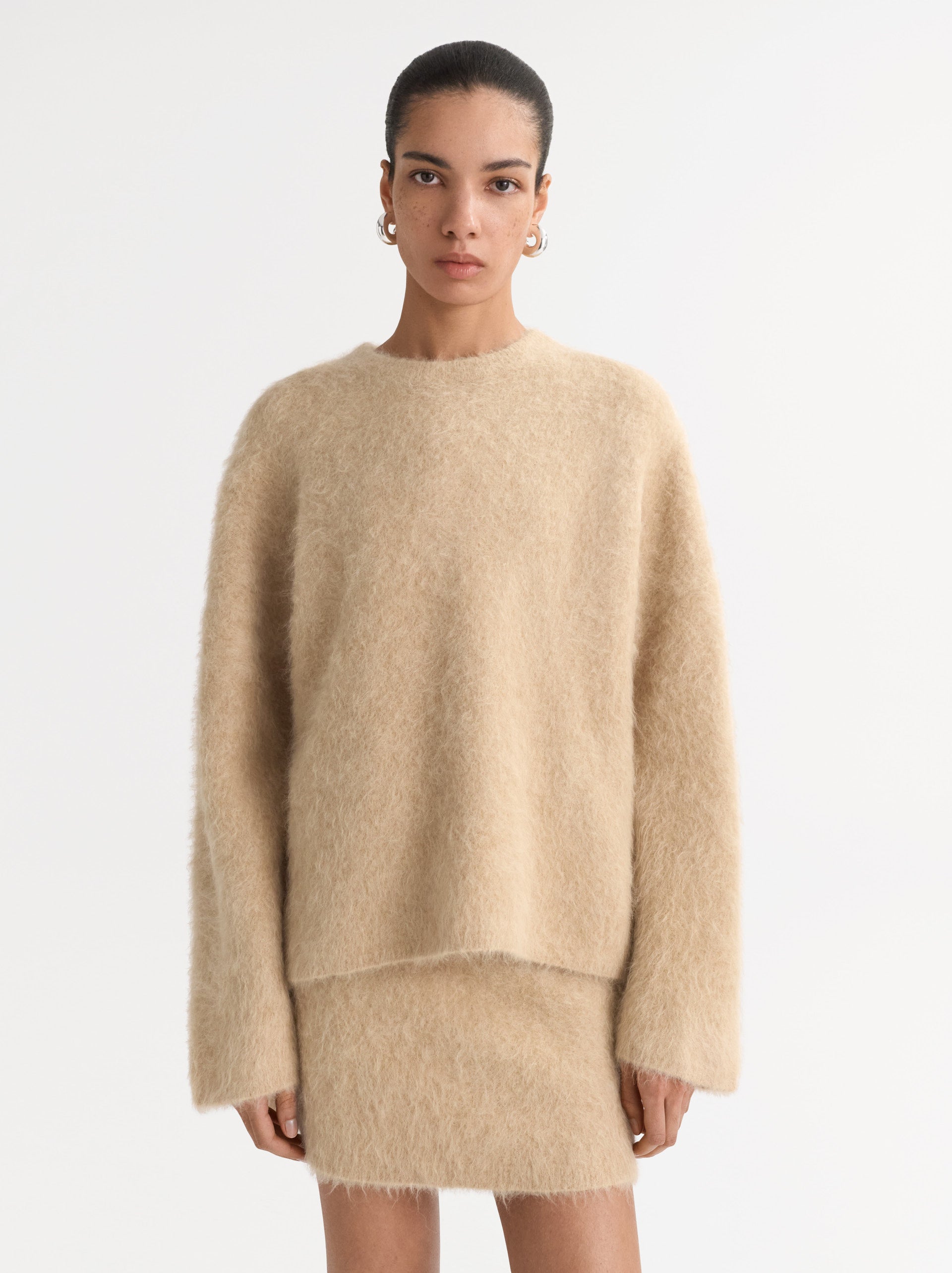 Soft Goat Alpaca Crewneck