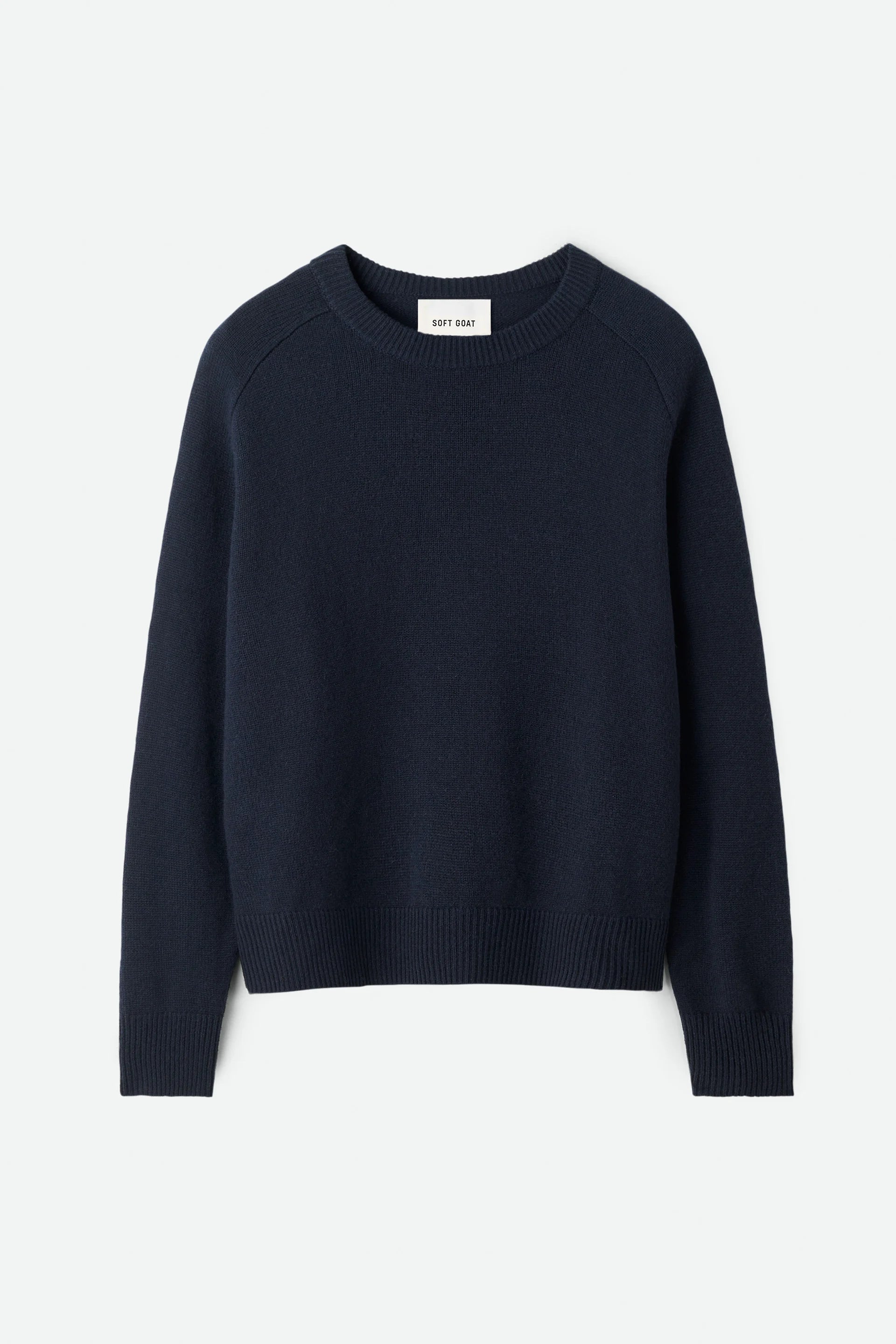 Soft Goat Boyfriend Crewneck - Navy