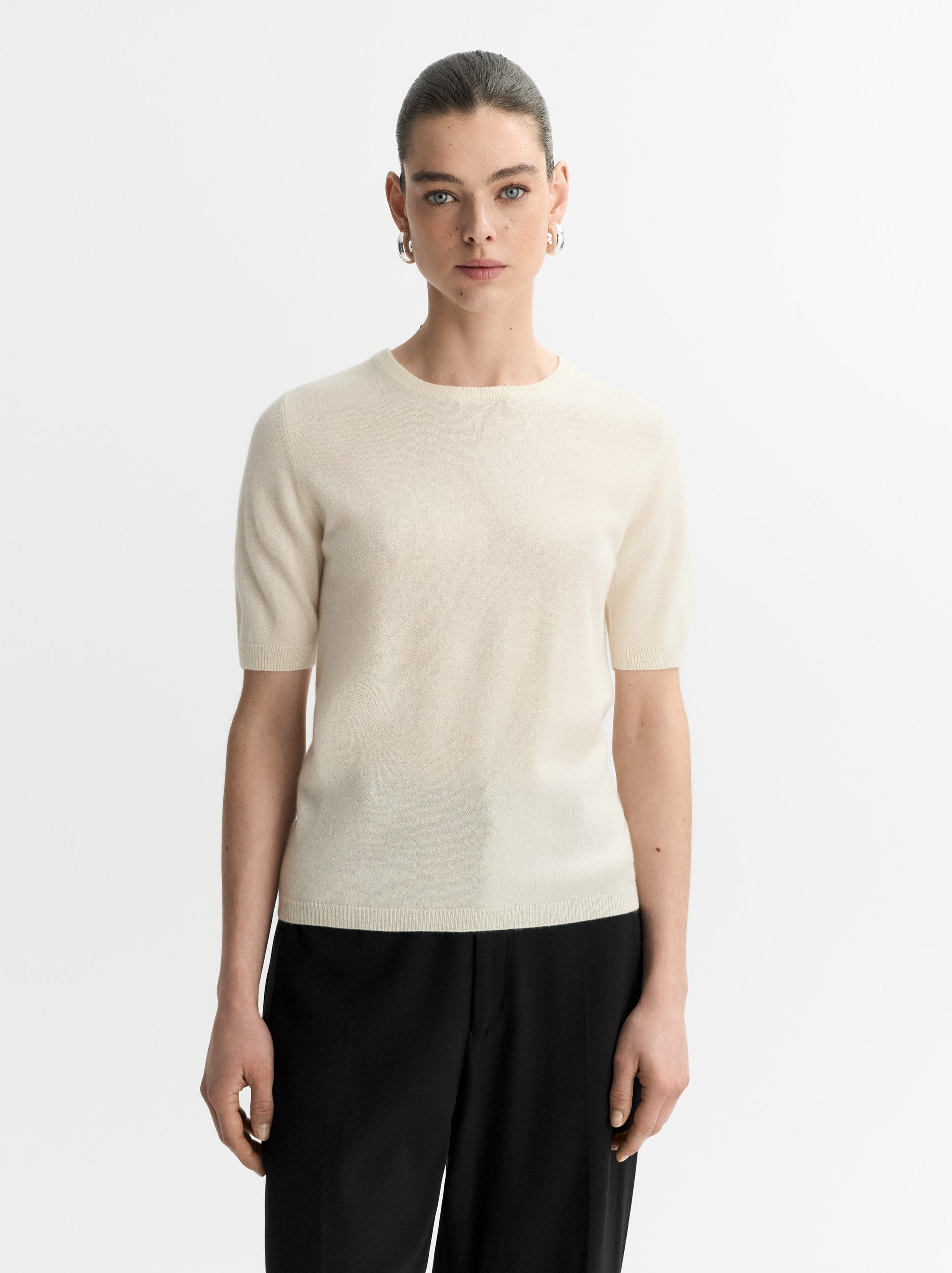 Soft Goat Short Sleeve Crewneck