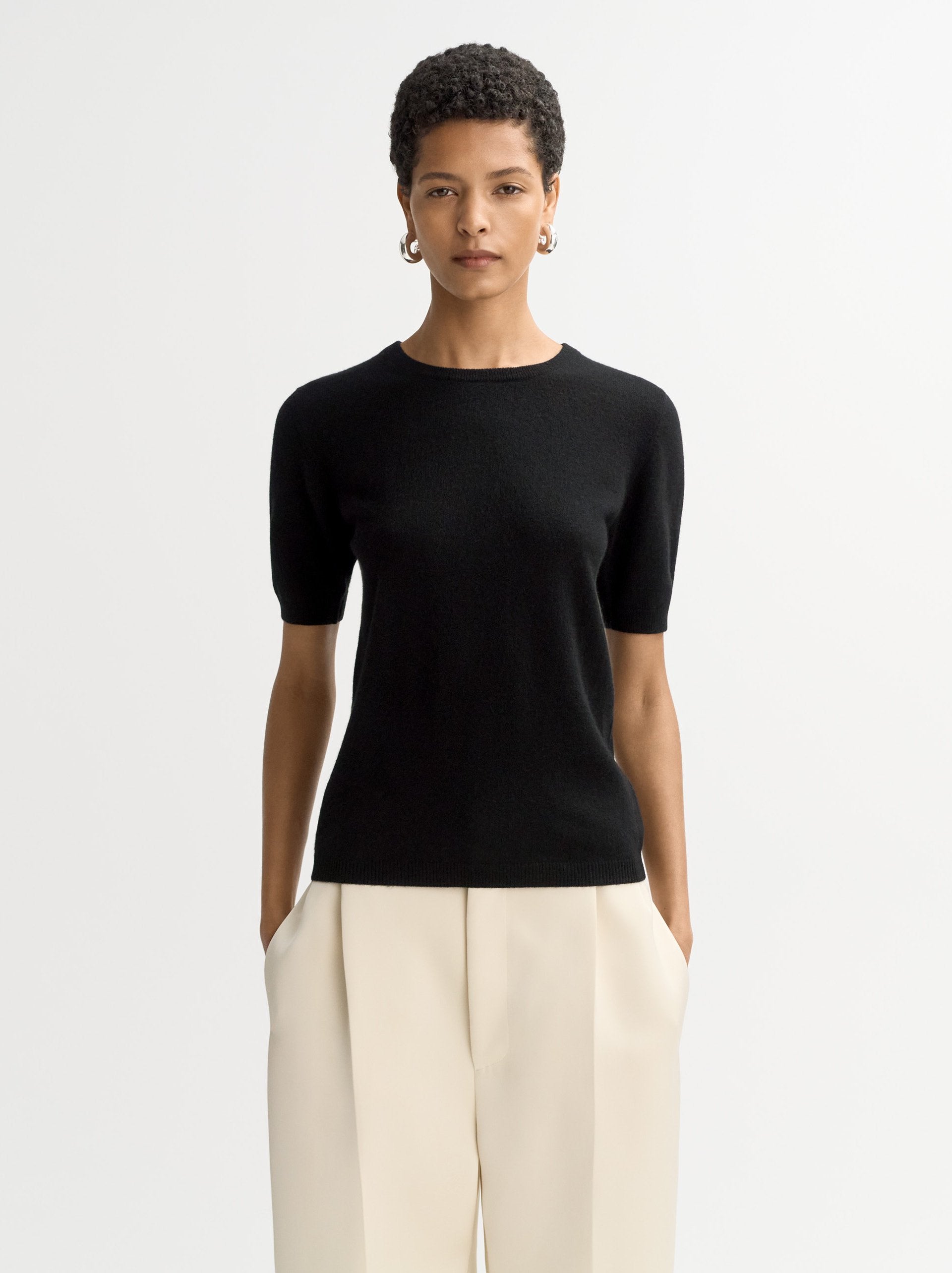 Soft Goat Short Sleeve Crewneck