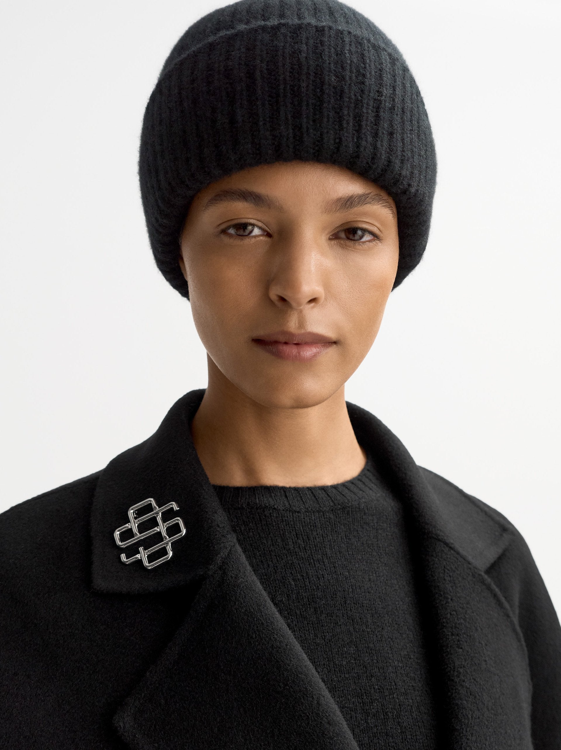 Soft Goat Ribbed Beanie