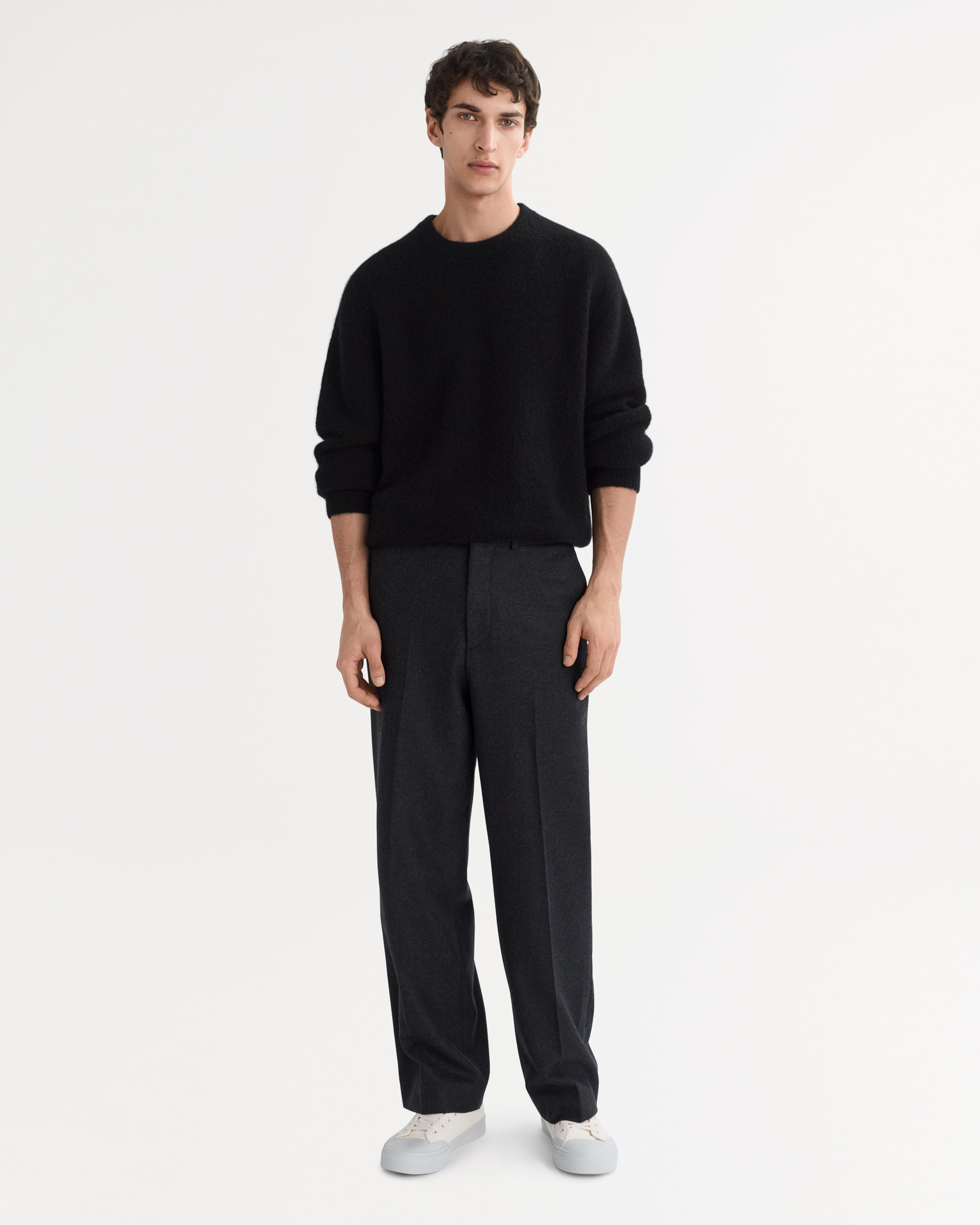 Soft Goat Men's Boucle Crewneck