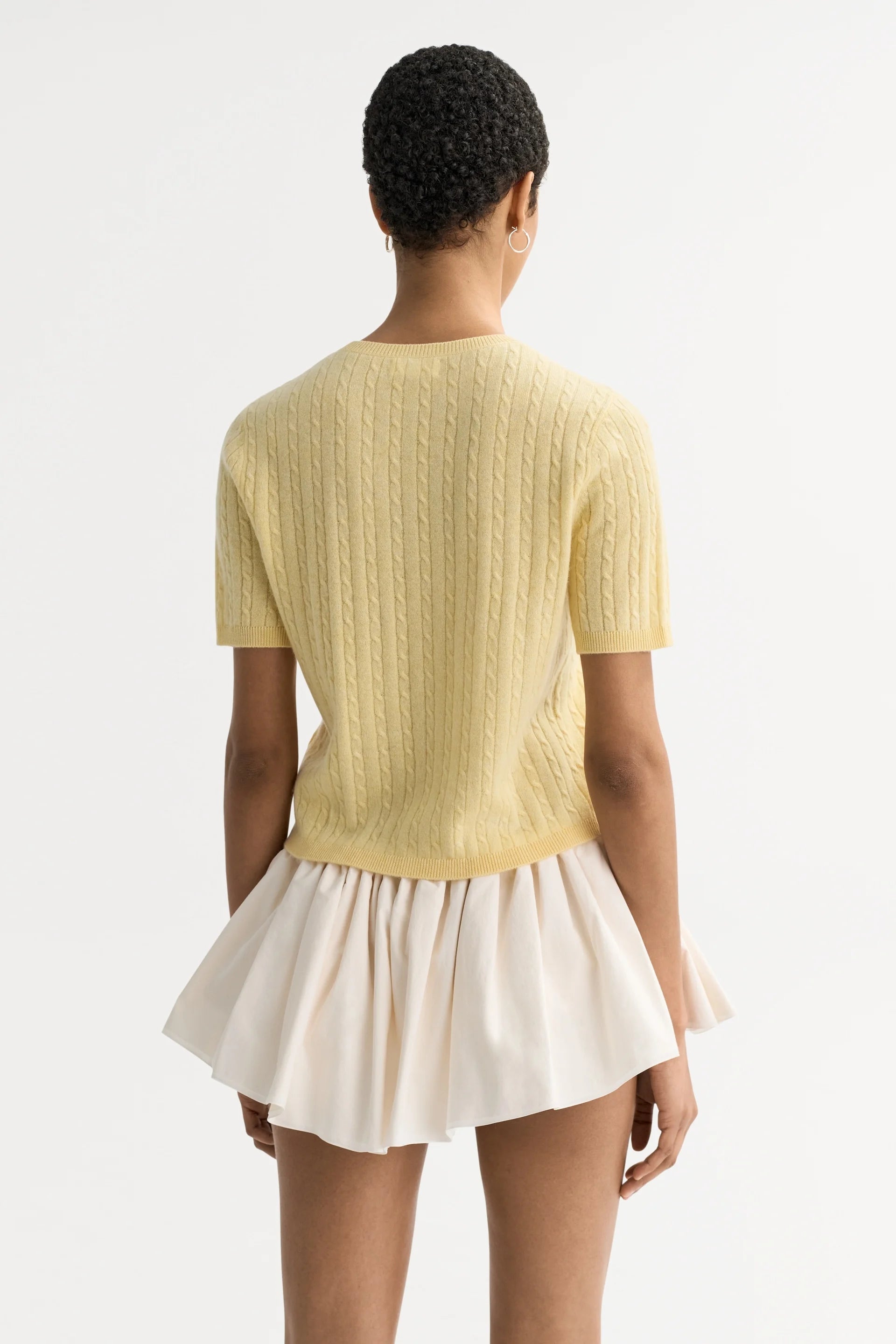 Soft Goat Cable Knit Top