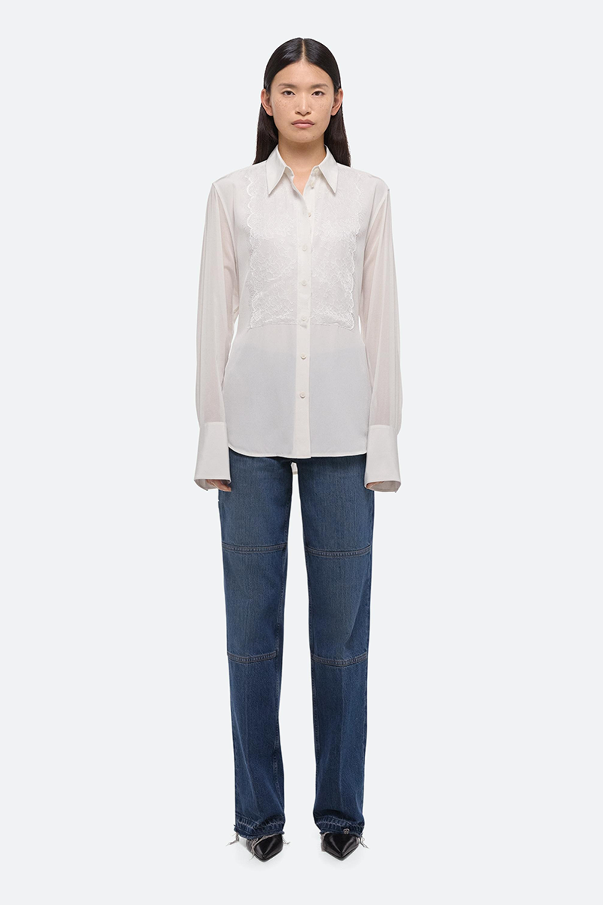 Helmut Lang Relaxed Lace Shirt