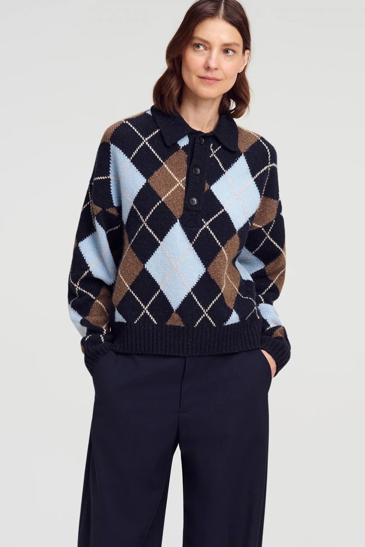 A.L.C. Lennon Sweater - Sky Blue Combo