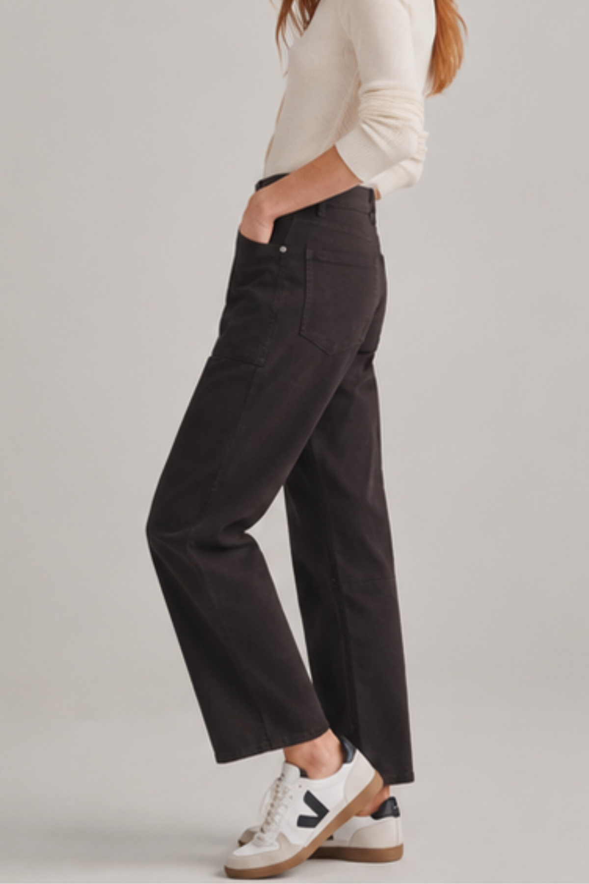 DL1961 Bilie Easy Barrel 28" Pants - Dark Cinder