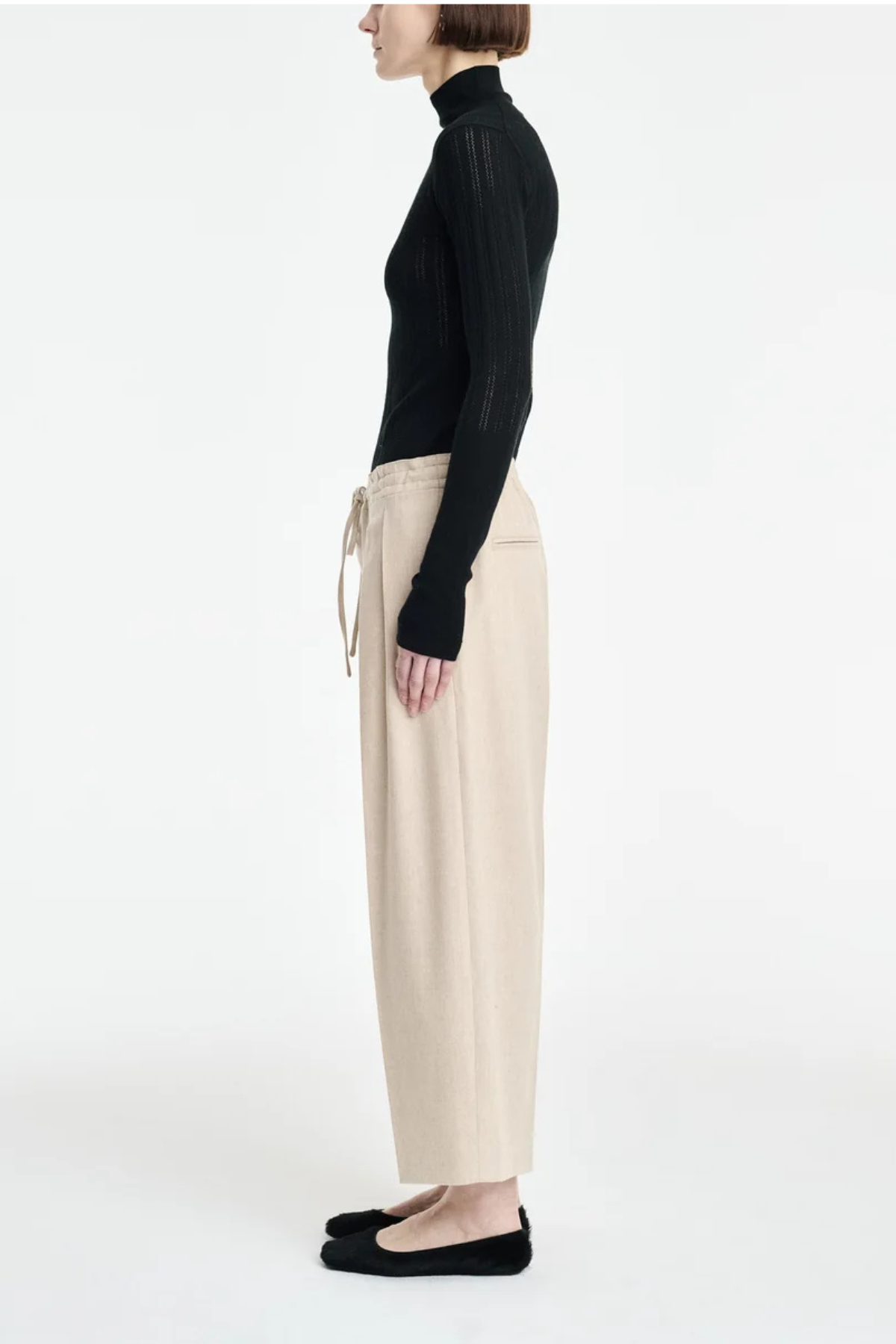 MARIA McMANUS Drawstring Trouser - Oatmeal