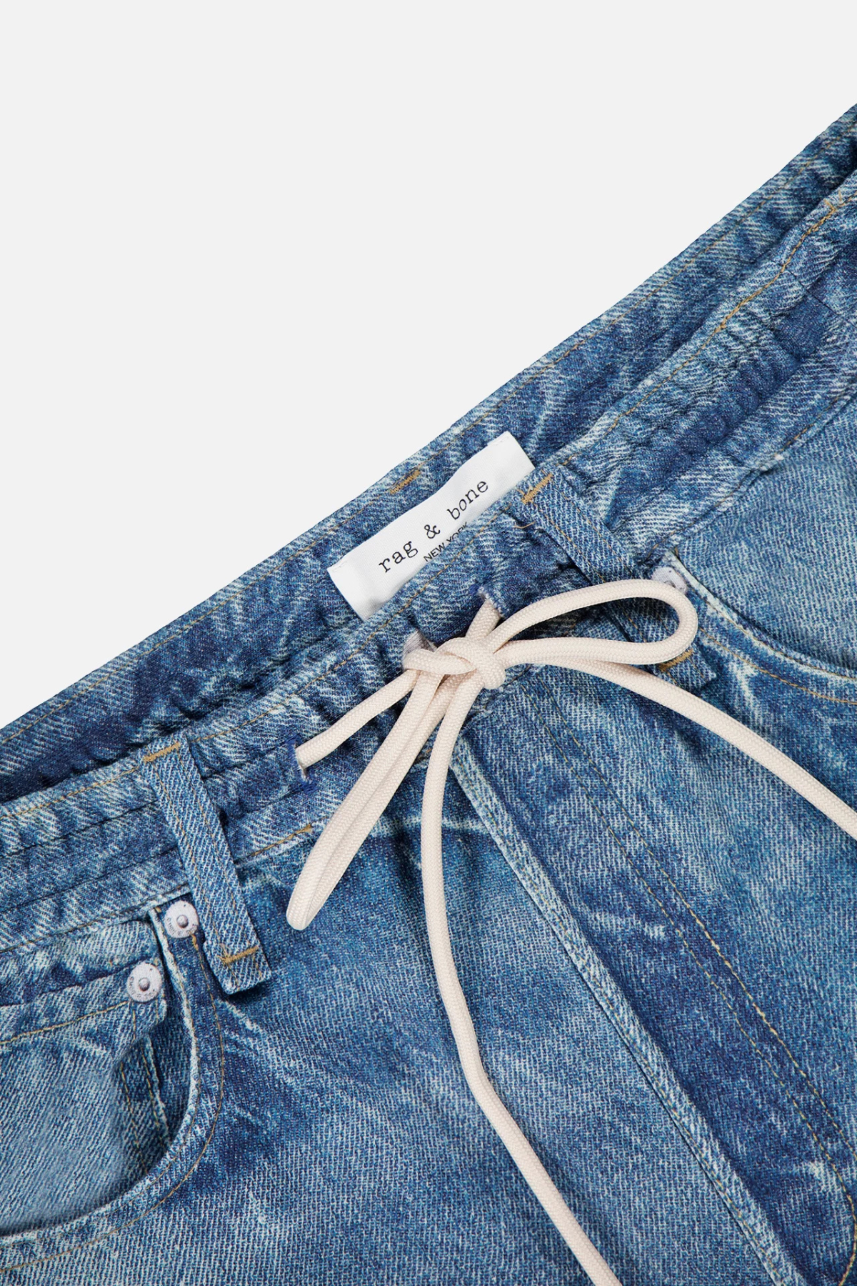 Rag & Bone Miramar Terry Drawcord Wide Leg Pant - Ellis