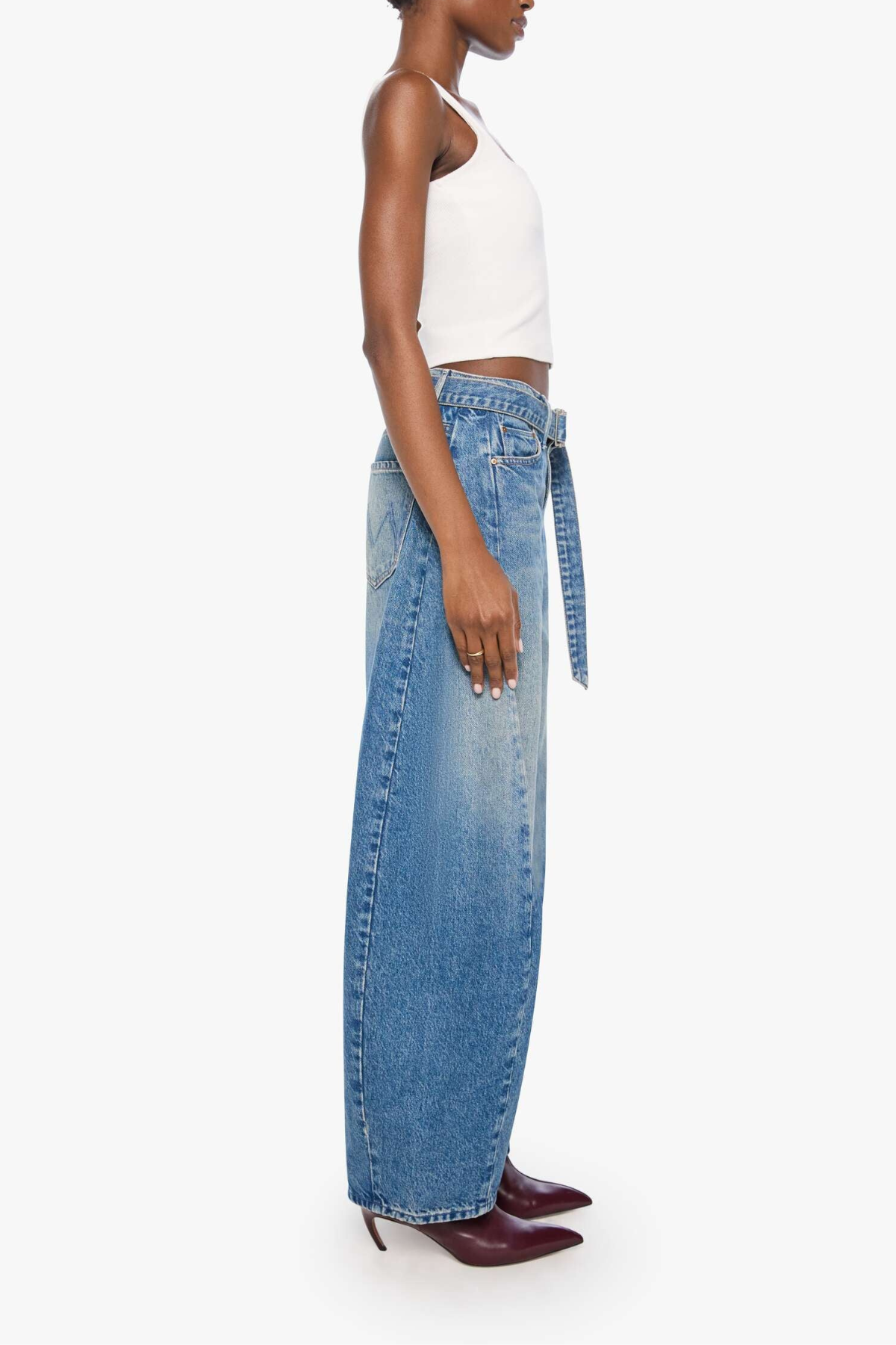 MOTHER The Belted Spoonful Nerdy Jeans - Tootsie
